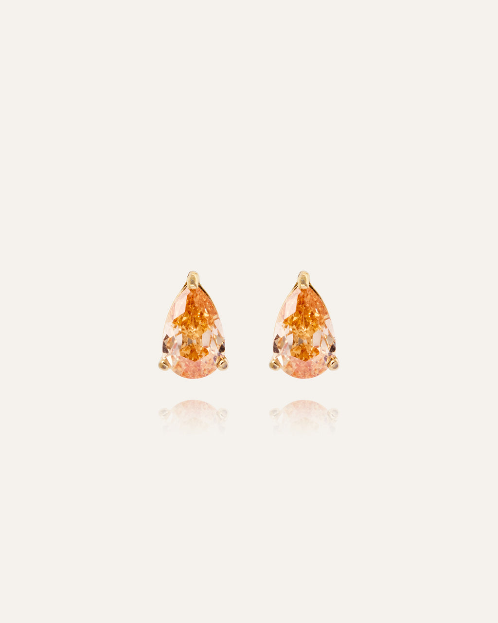 Belle Champagner mittelgroße Ohrstecker