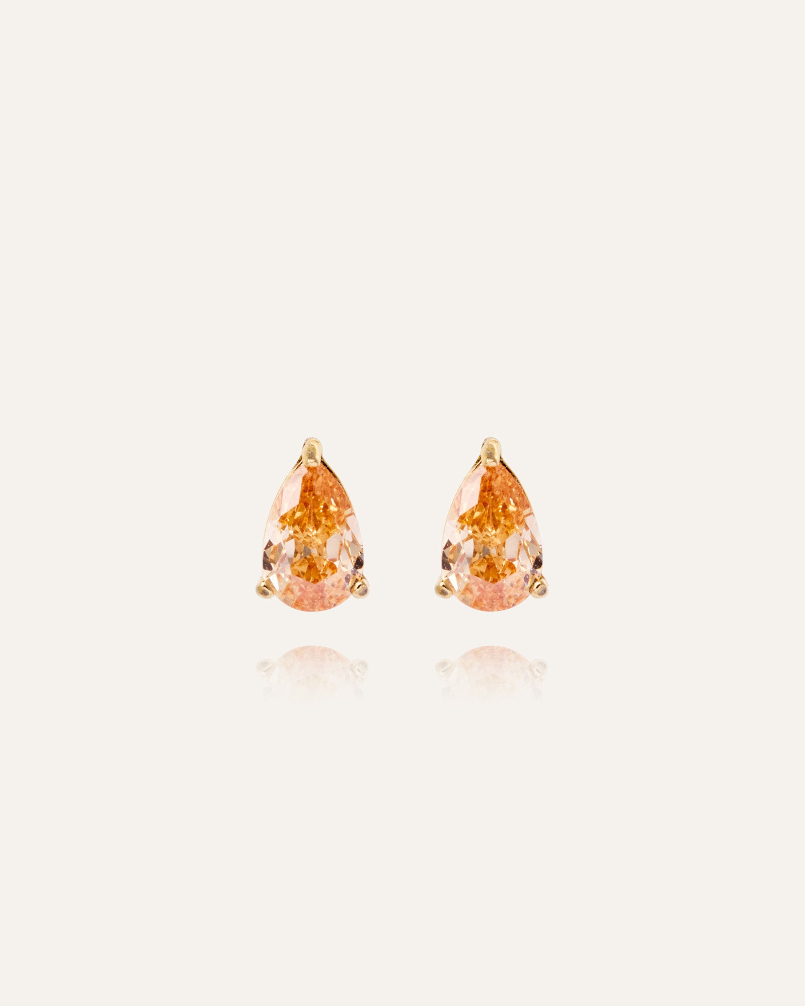Belle Champagner mittelgroße Ohrstecker
