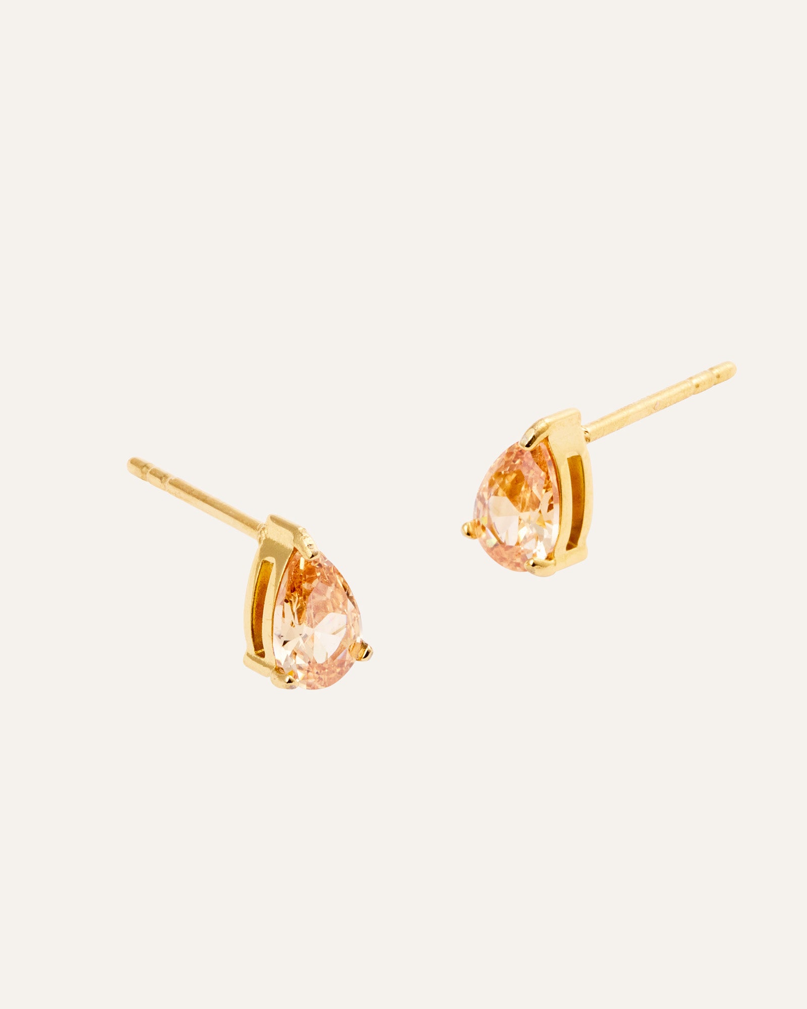 Belle Champagner mittelgroße Ohrstecker