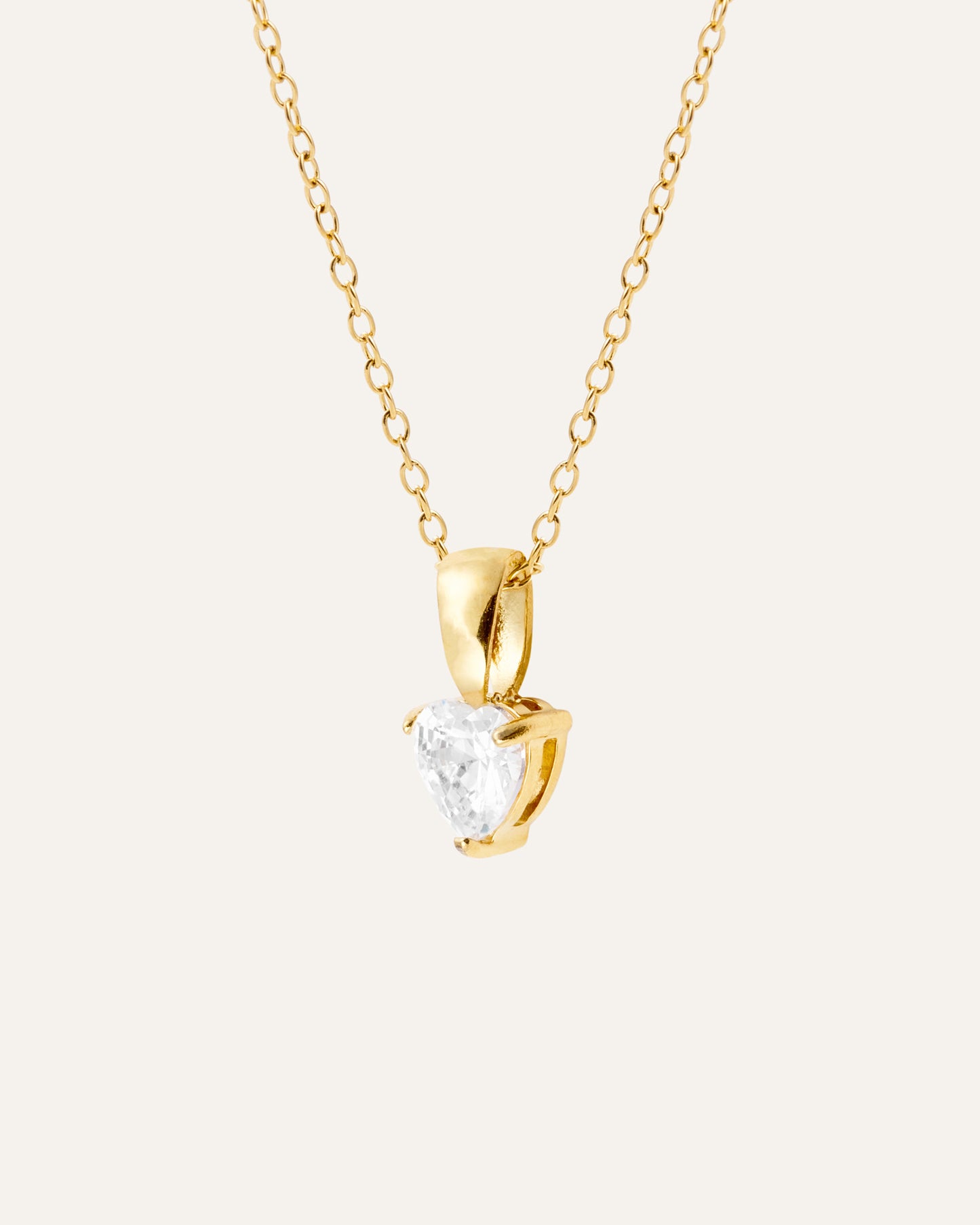 Bonne Gold Necklace - white