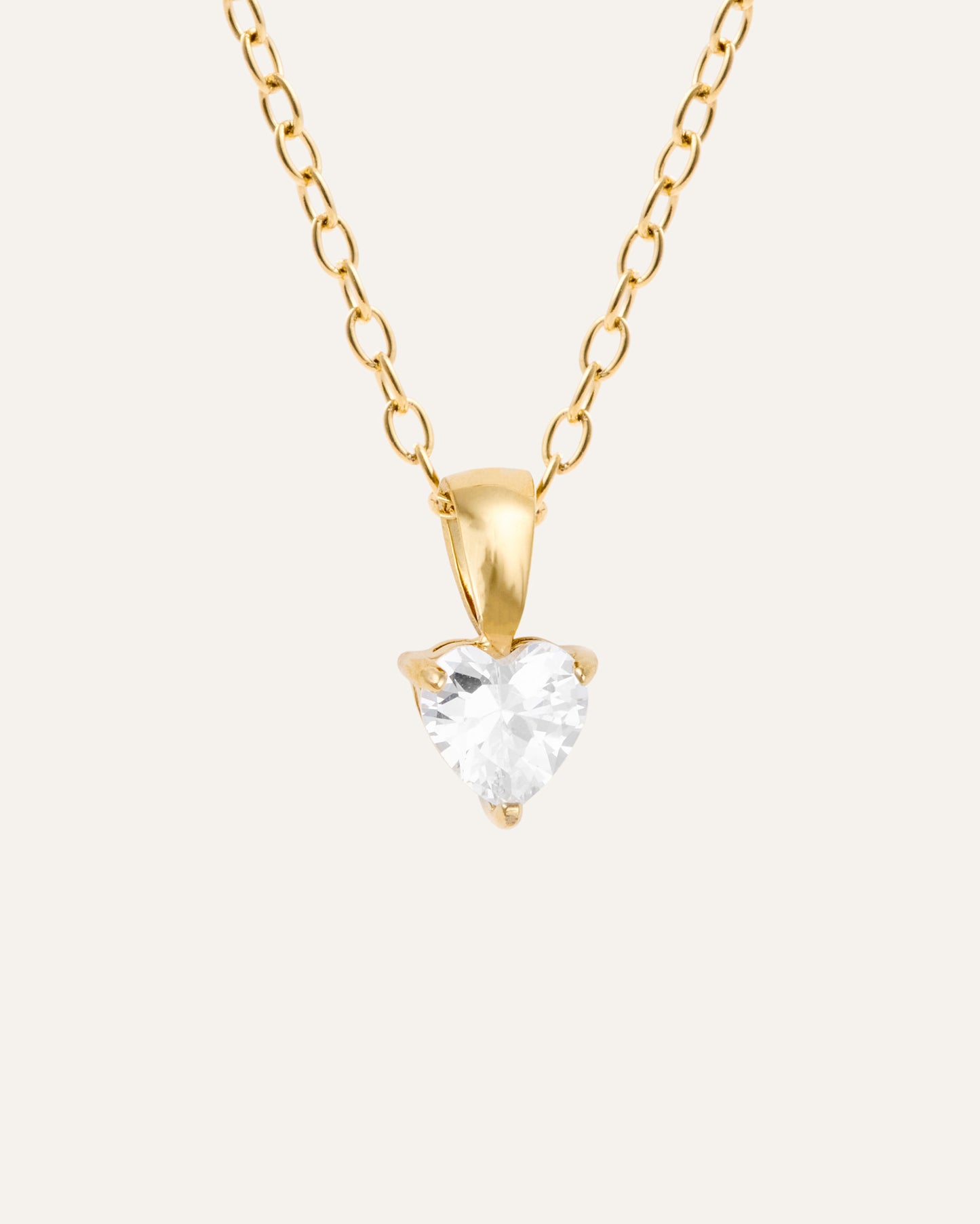 Bonne Gold Necklace - white