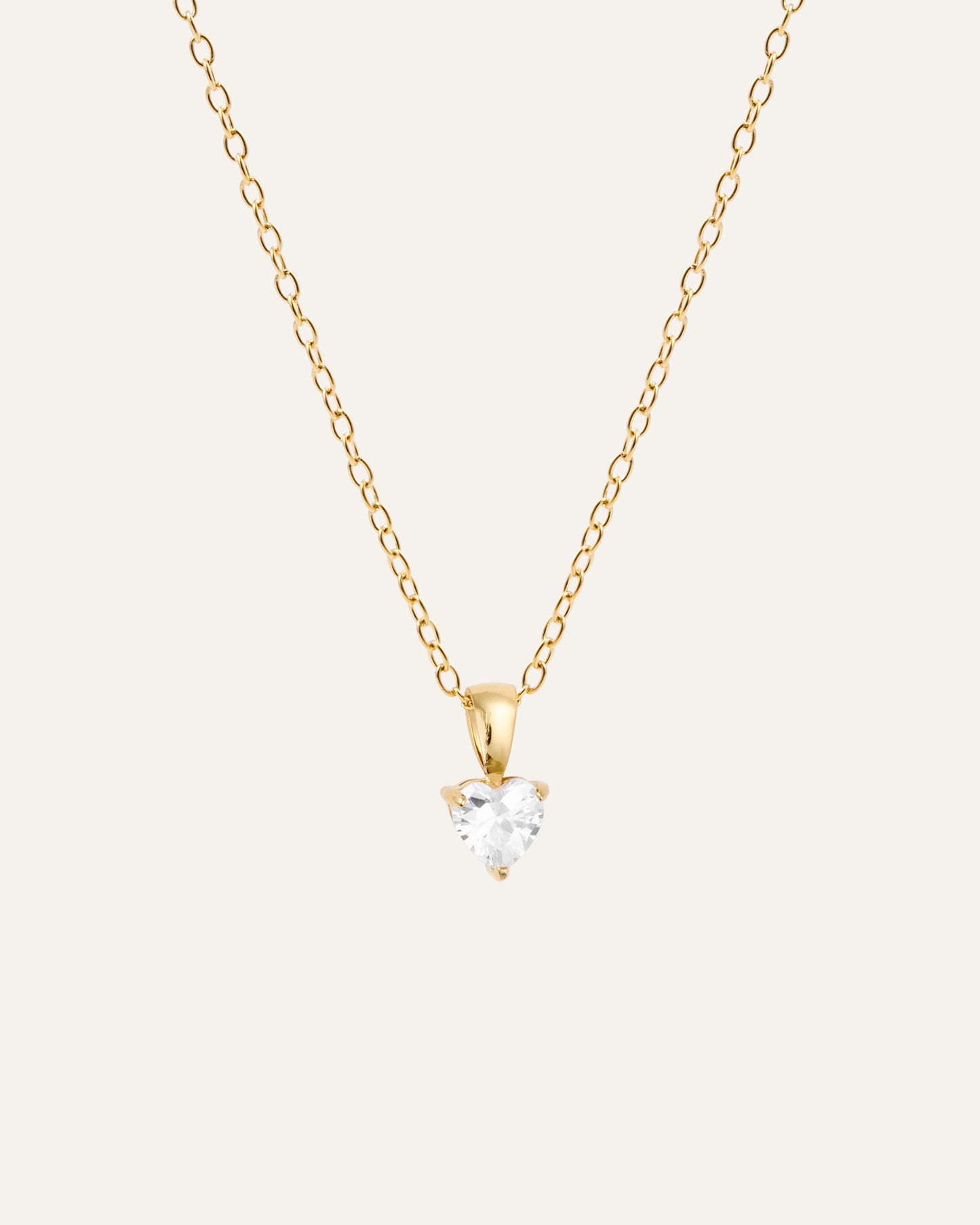 Bonne Gold Necklace - white