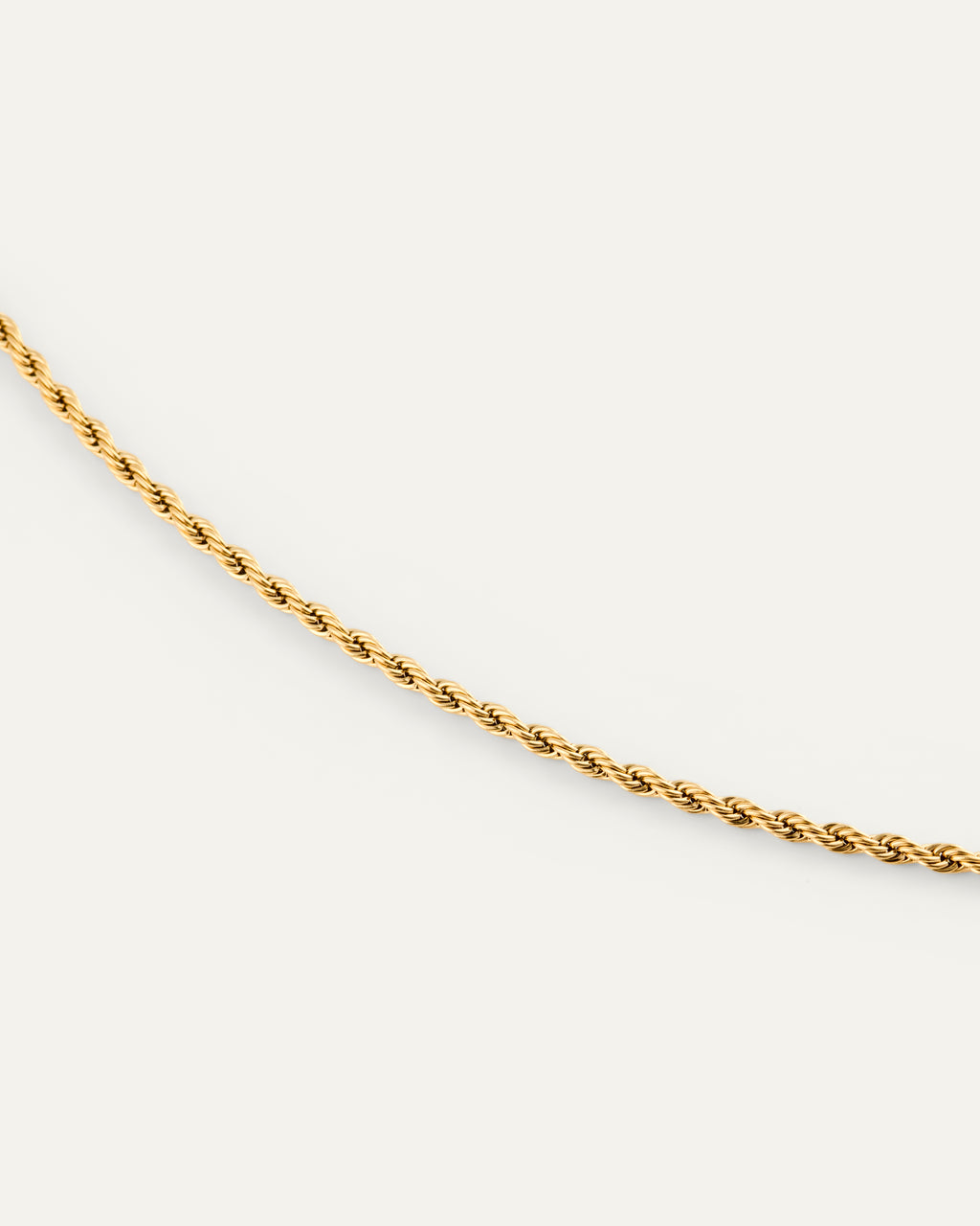 Dünnes Kordelarmband Gold