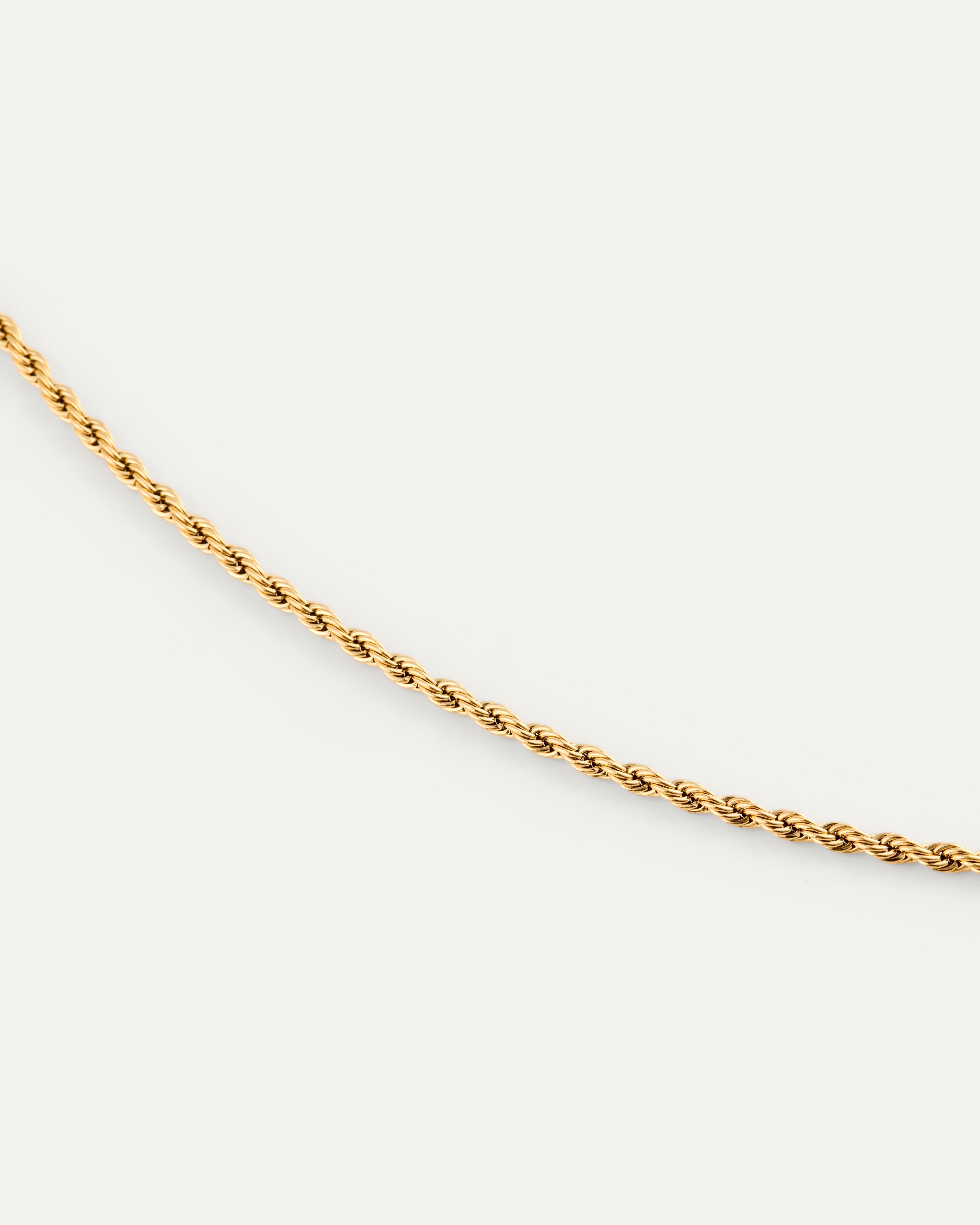 Dünnes Kordelarmband Gold