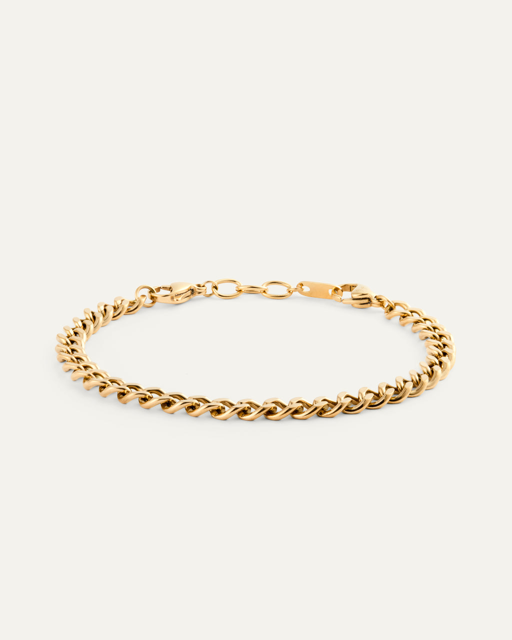 Panzerkettenarmband Gold