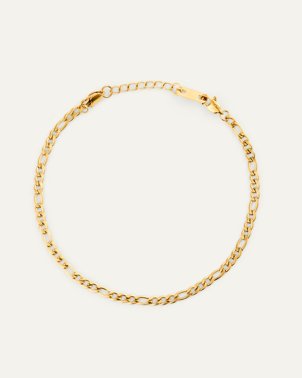 Thin Figaro Bracelet Gold