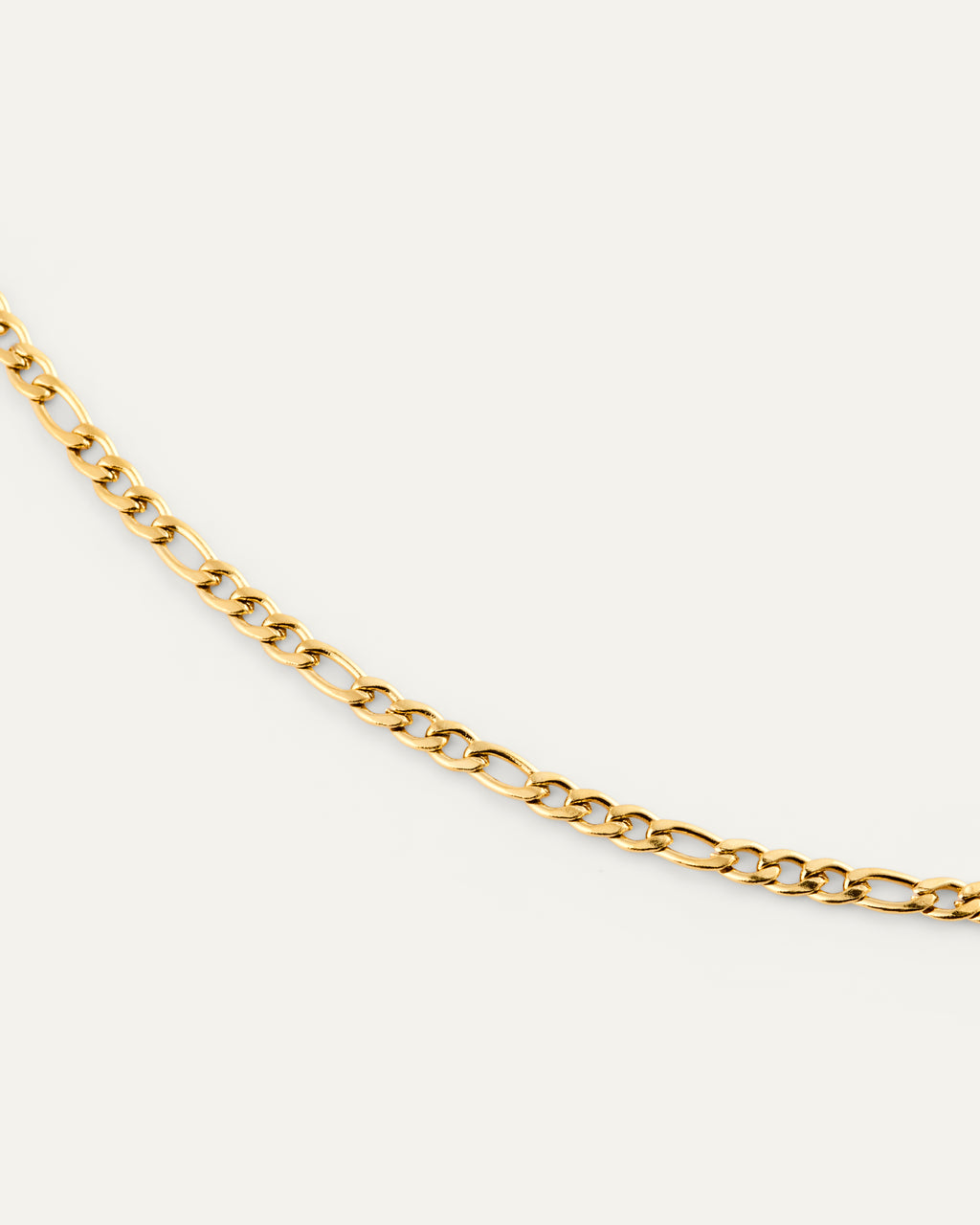 Thin Figaro Bracelet Gold