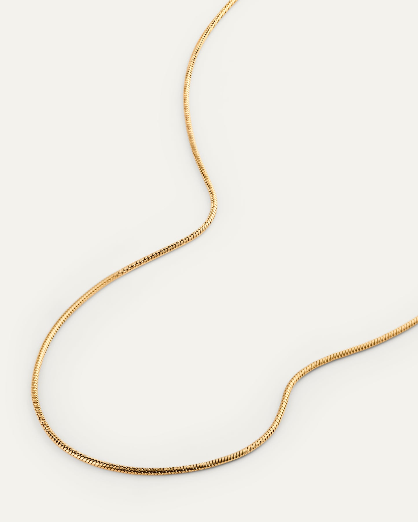 Snake chain necklace gold