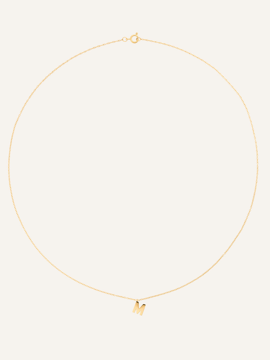 Petite Plain Letter Necklace