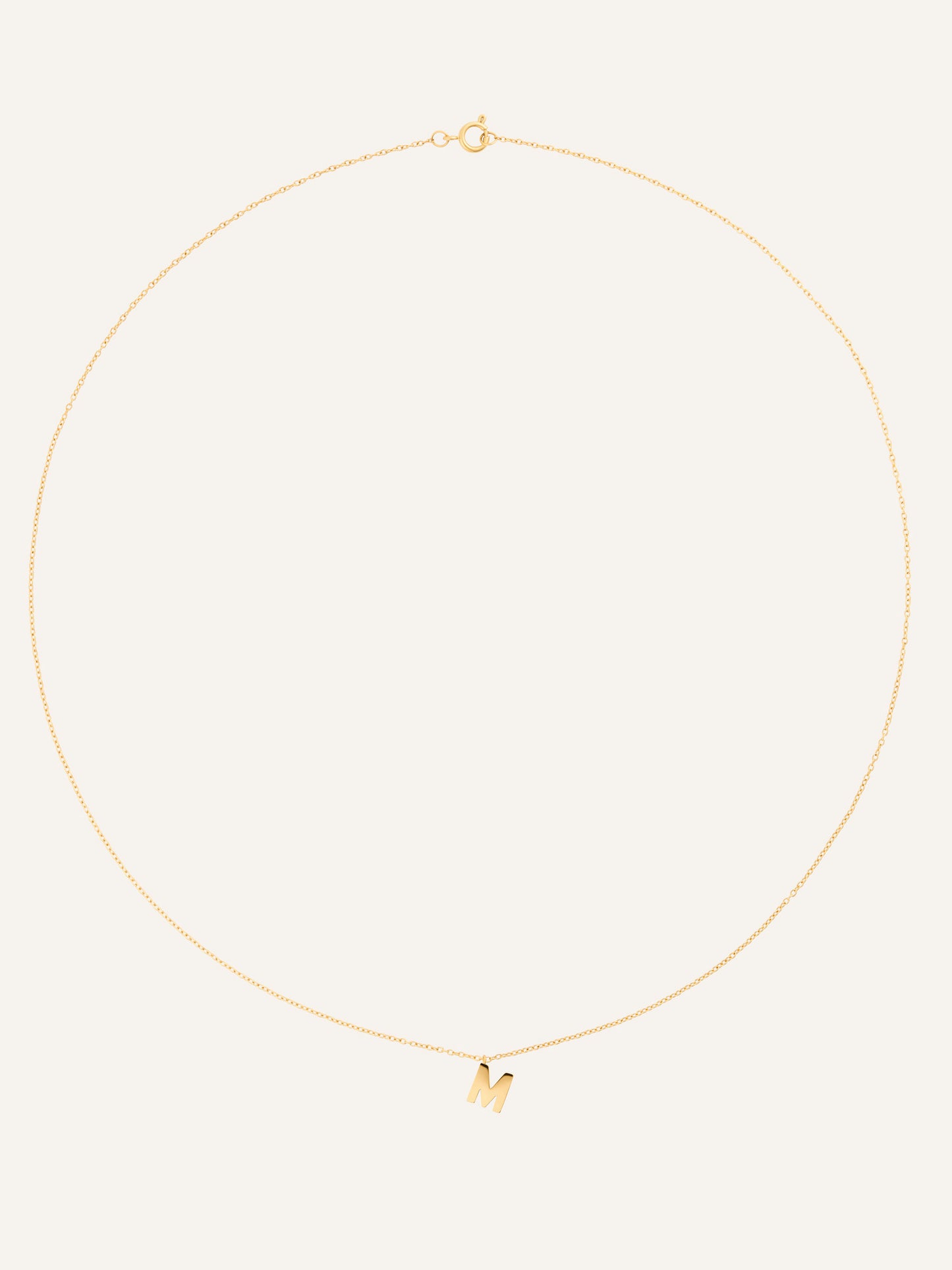 Petite Plain Letter Necklace