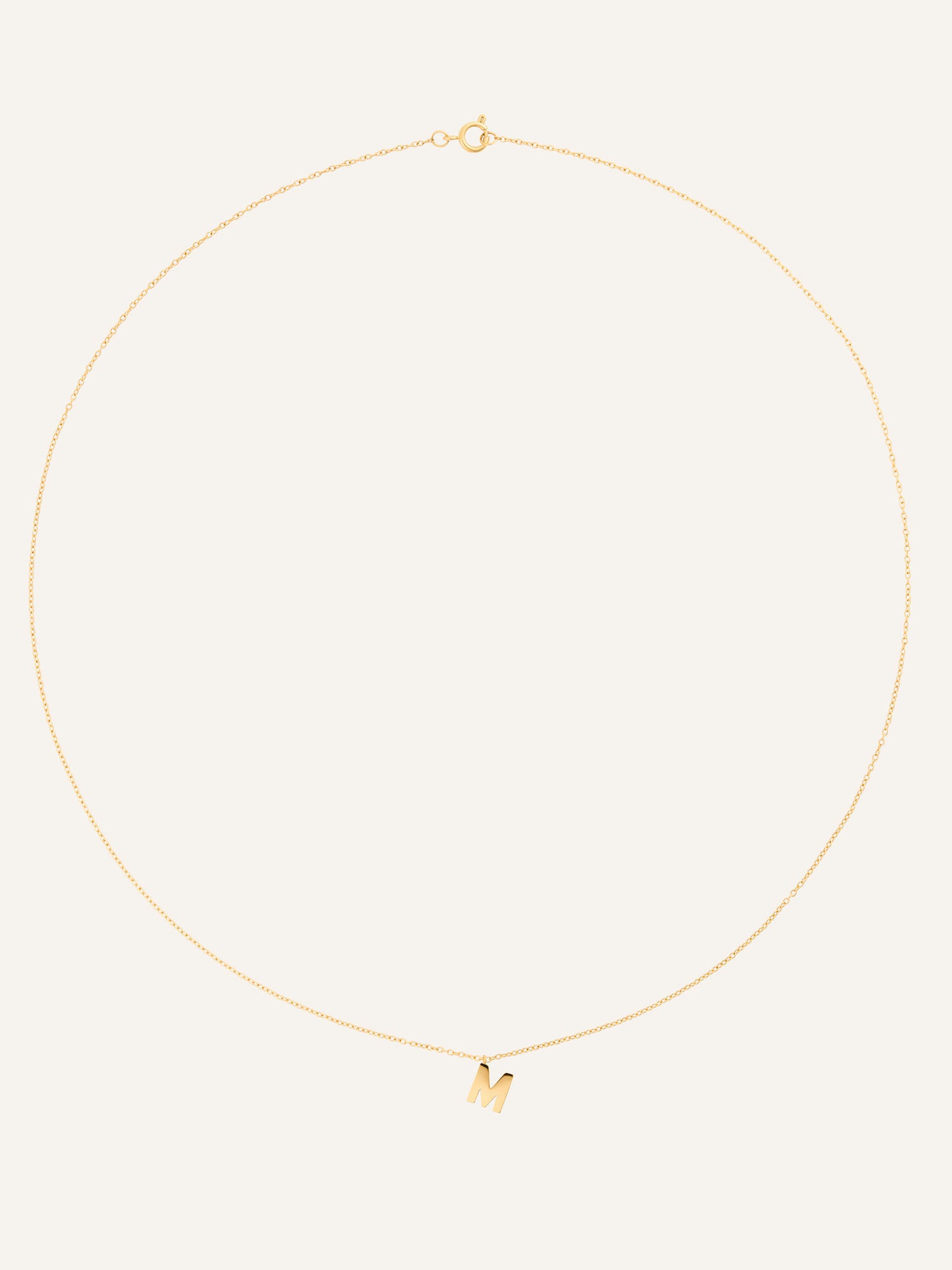 Petite Plain Letter Necklace