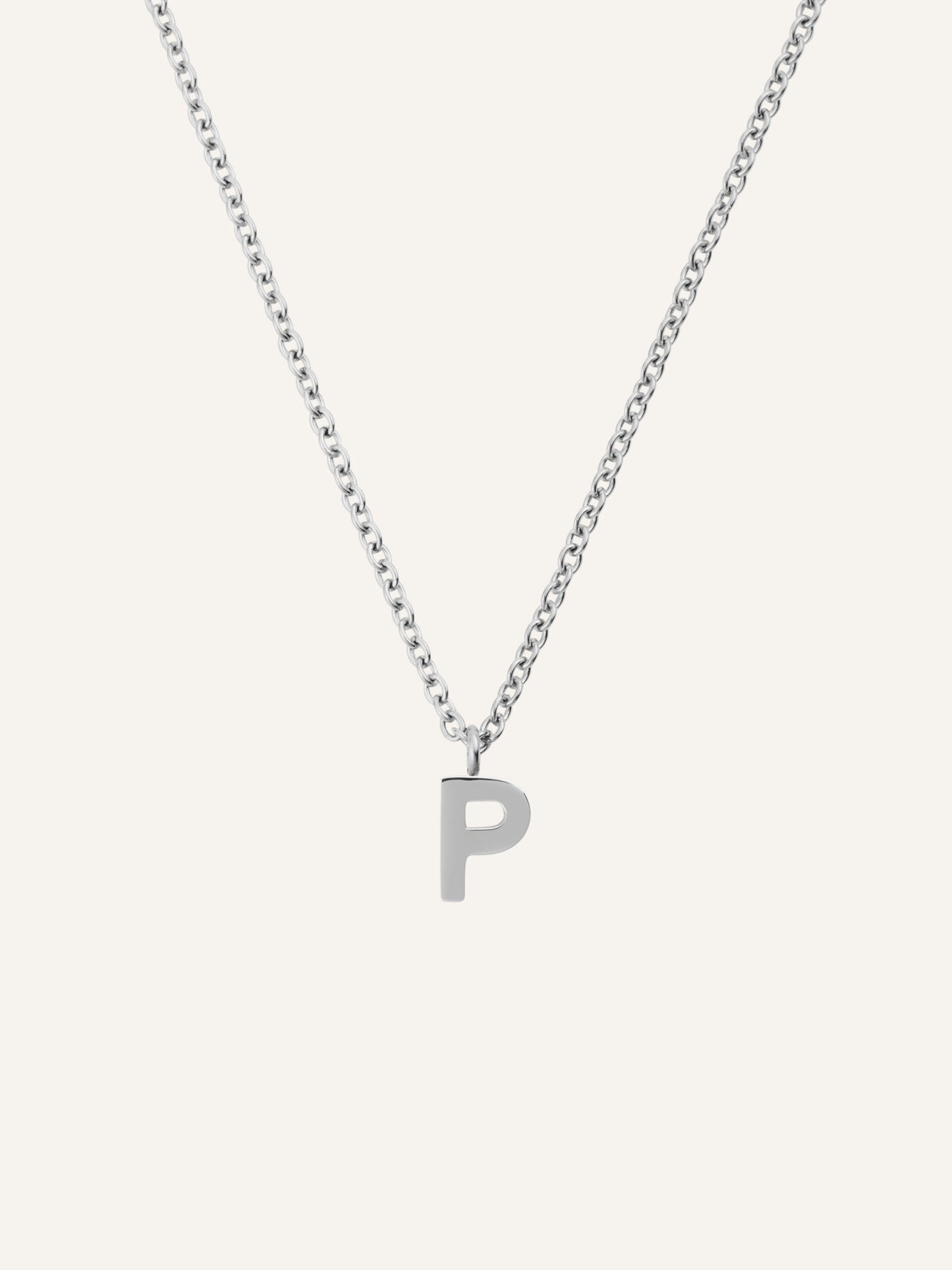 Petite Plain Letter Necklace