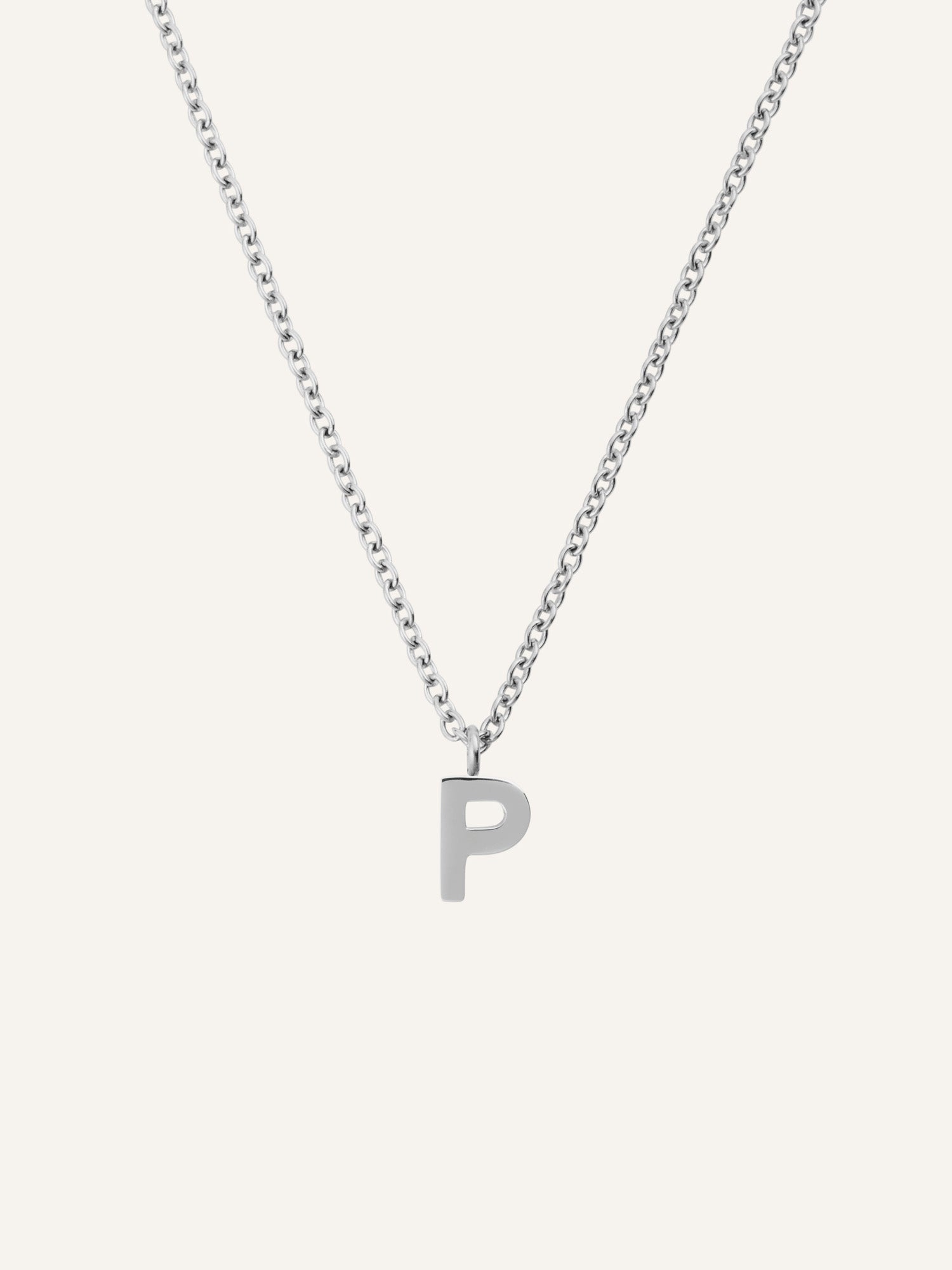 Petite Plain Letter Necklace