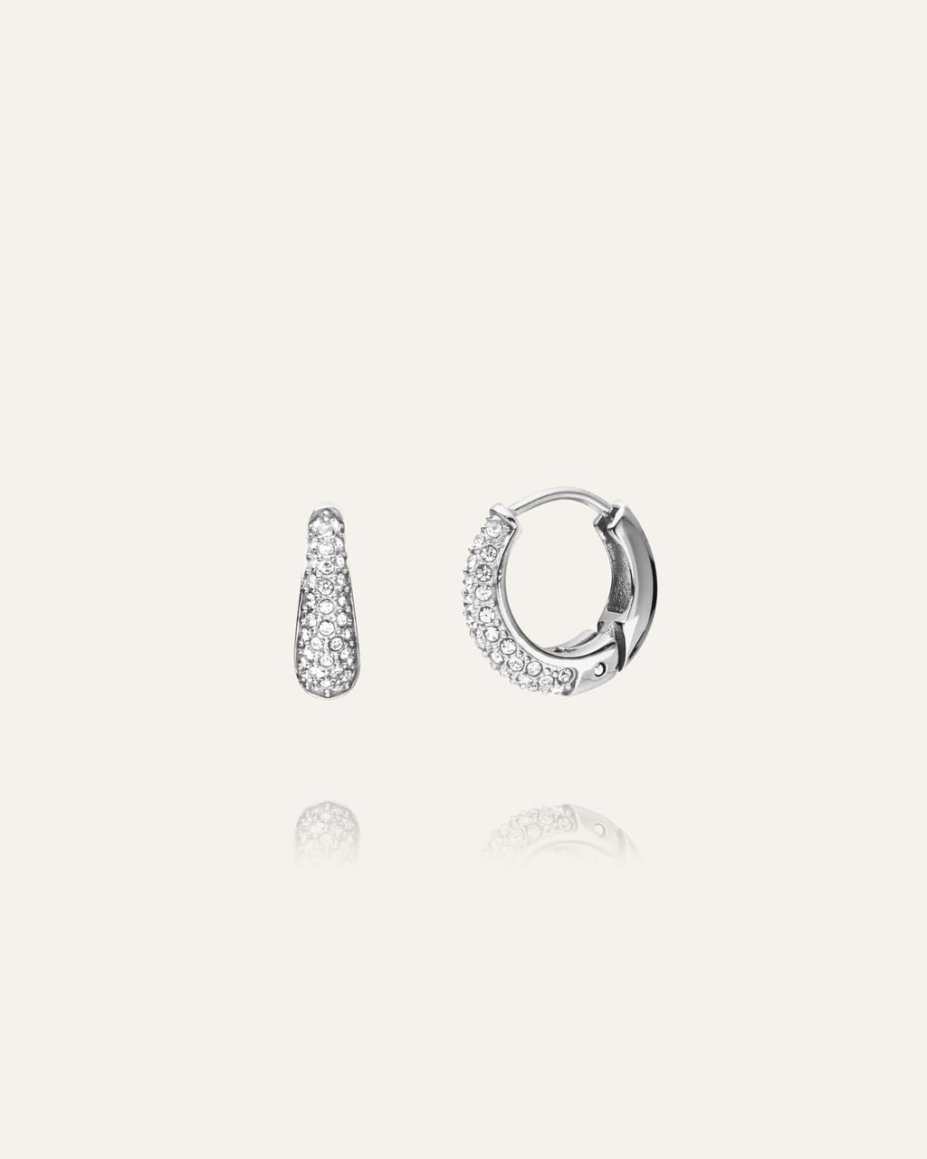 Pavé Precious Small Hoops