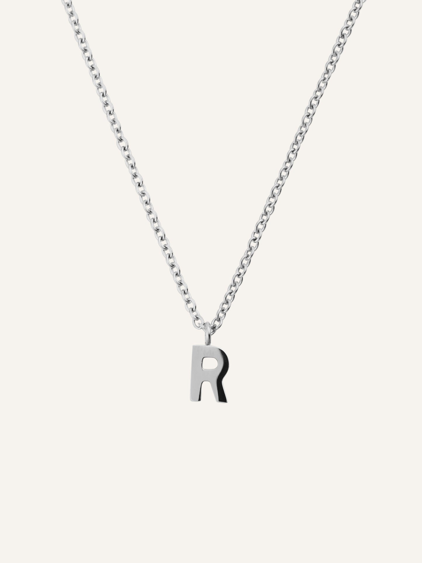 Petite Plain Letter Necklace