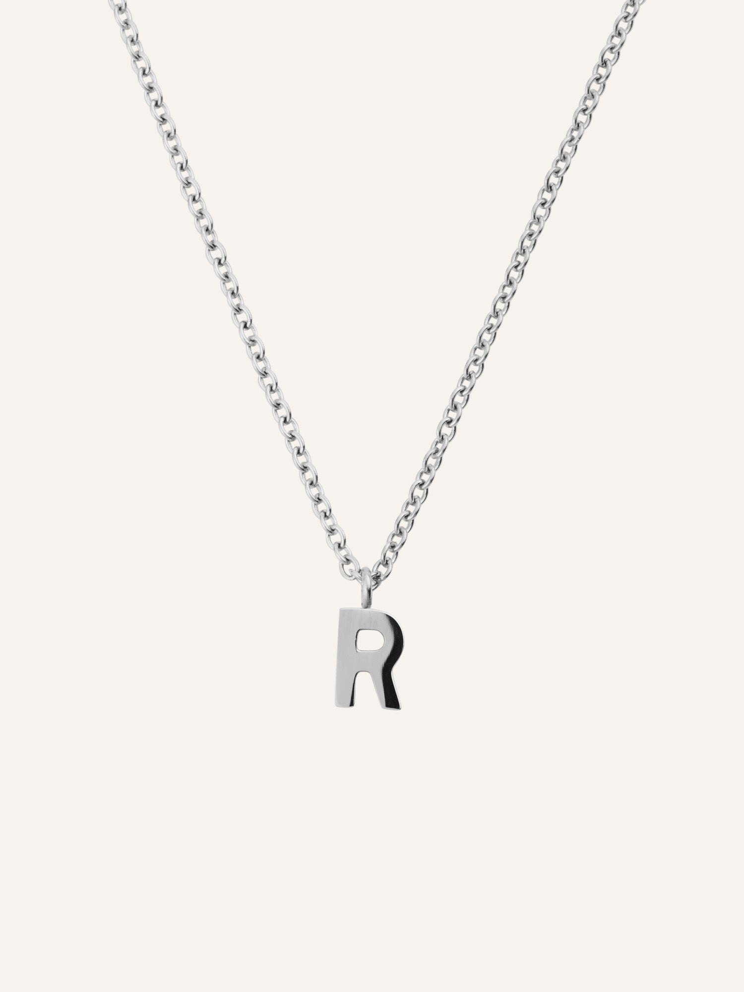 Petite Plain Letter Necklace