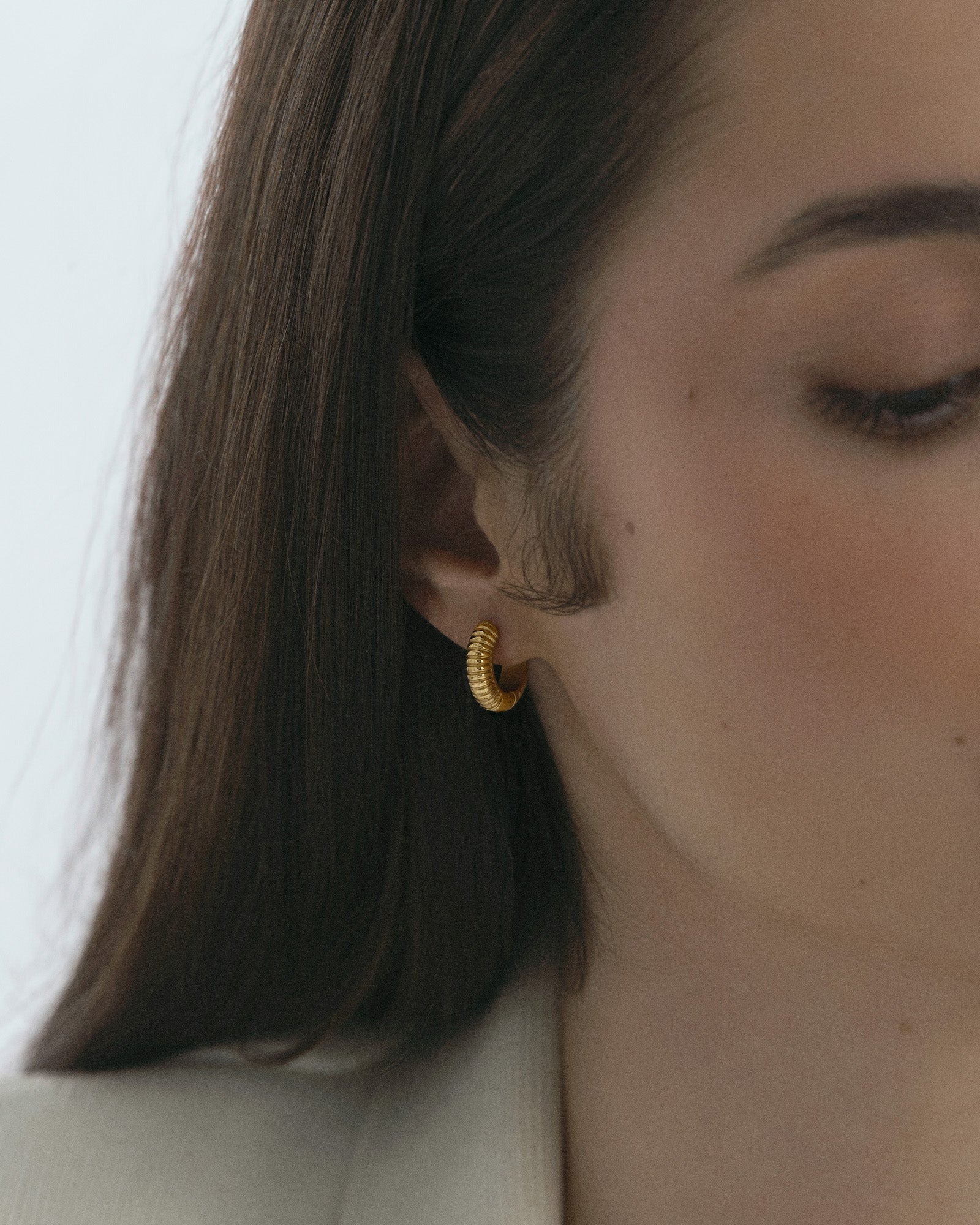 Ribbed Hoops Medium
