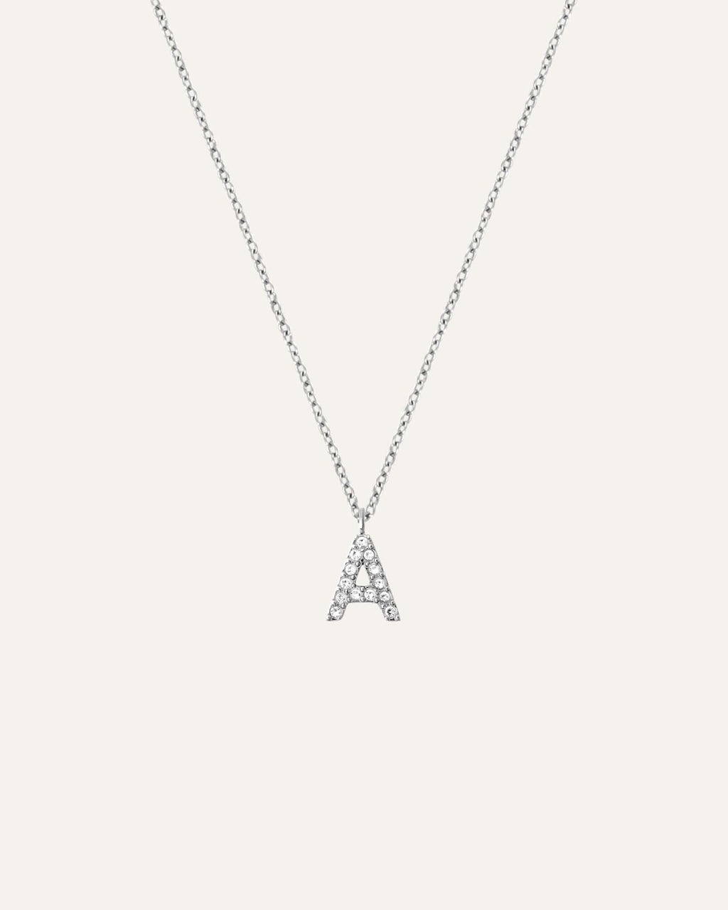 Petite Stone Letter Necklace