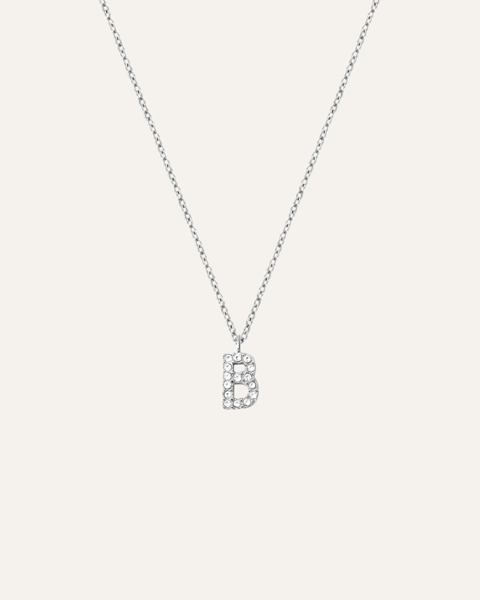 Petite Stone Letter Necklace