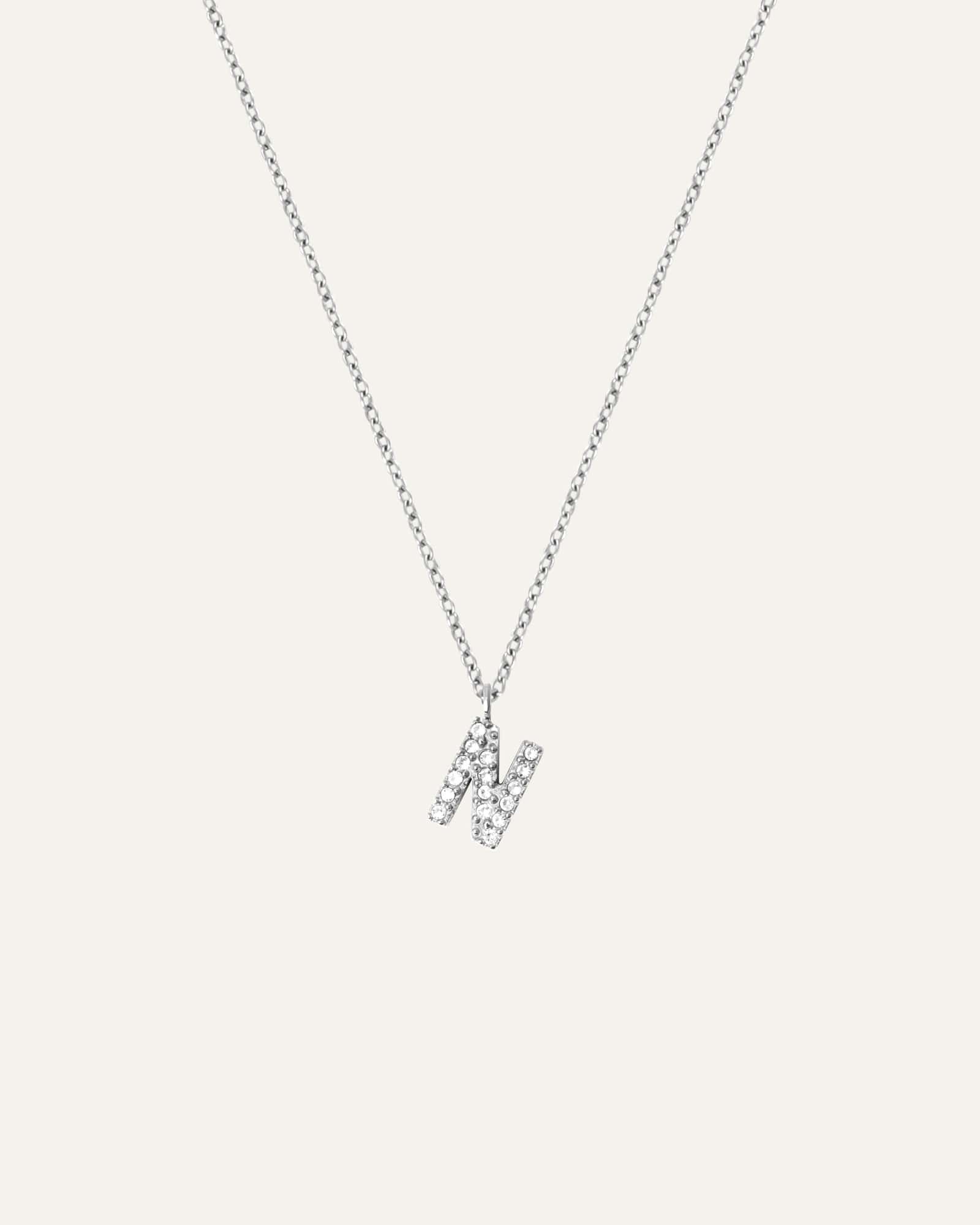 Petite Stone Letter Necklace