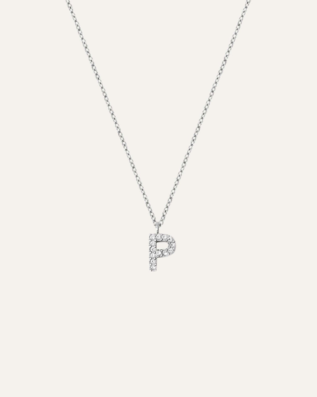 Petite Stone Letter Necklace
