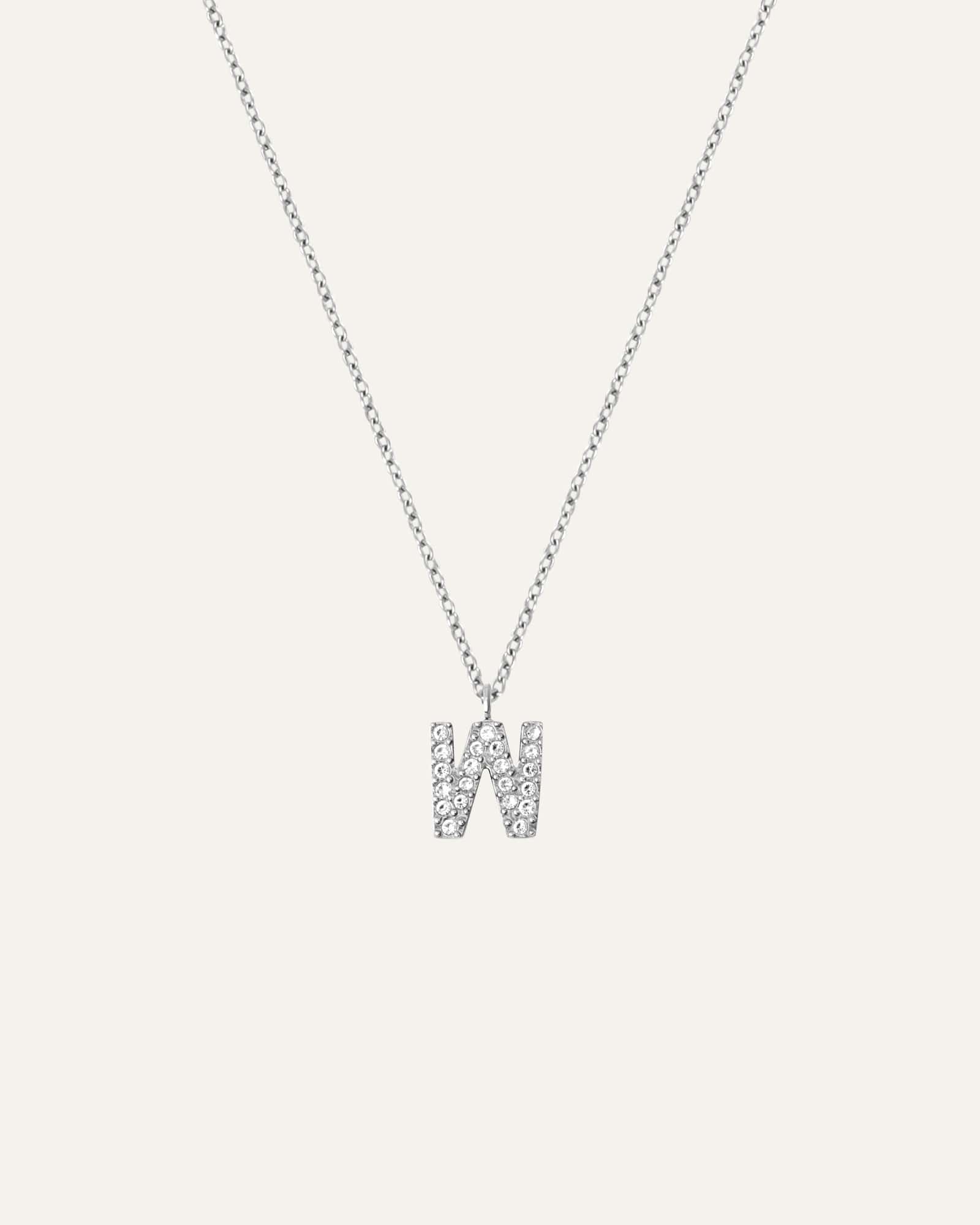 Petite Stone Letter Necklace
