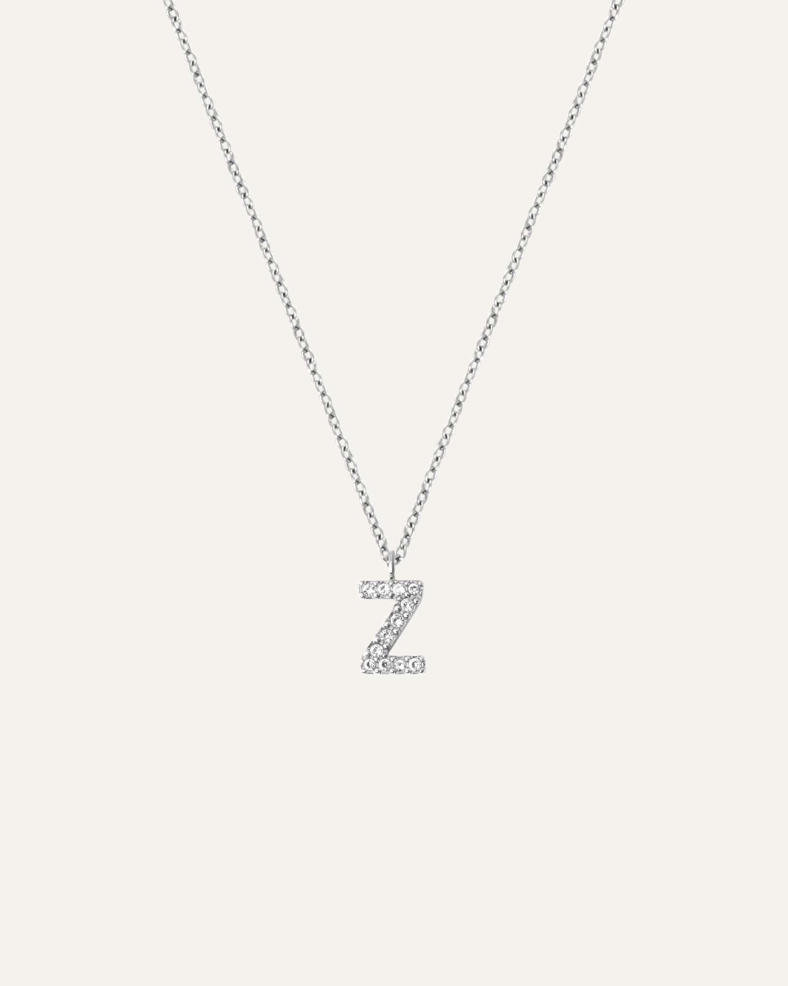 Petite Stone Letter Necklace