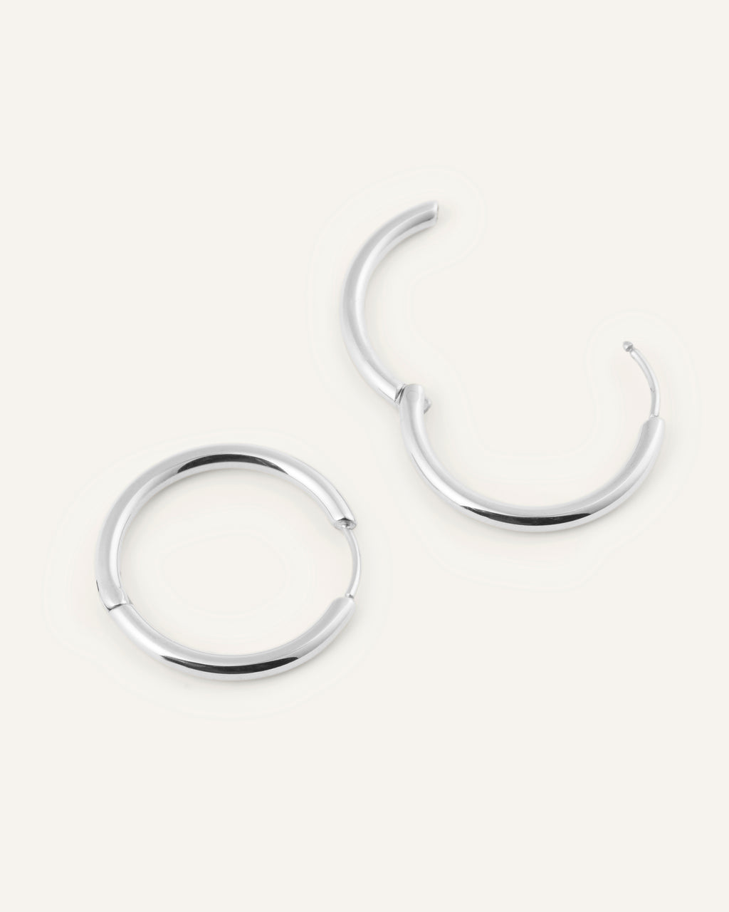 Slim Large Hoops