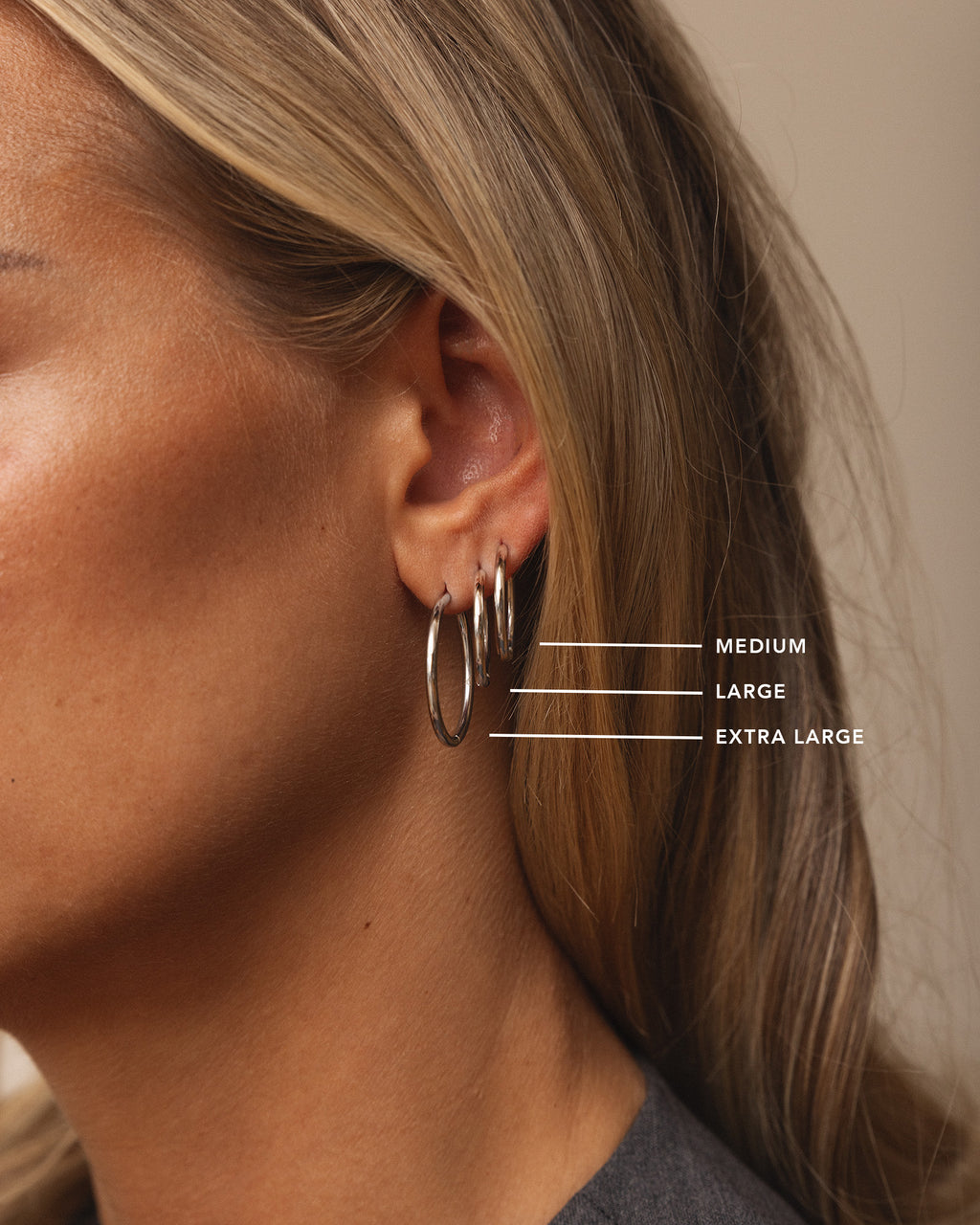 Slim Extra Large Hoops