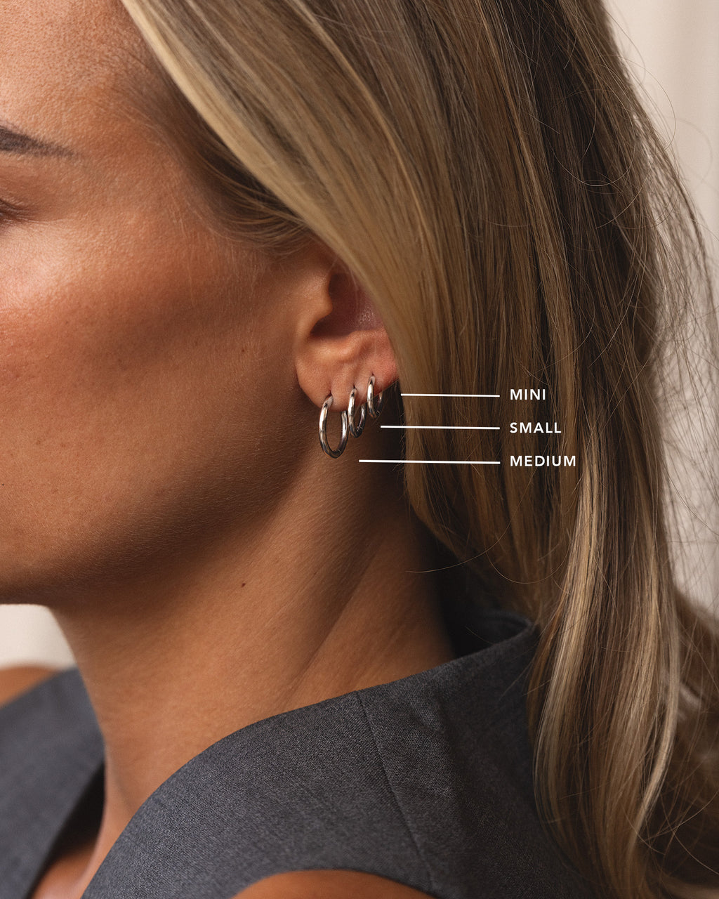 Slim Medium Hoops