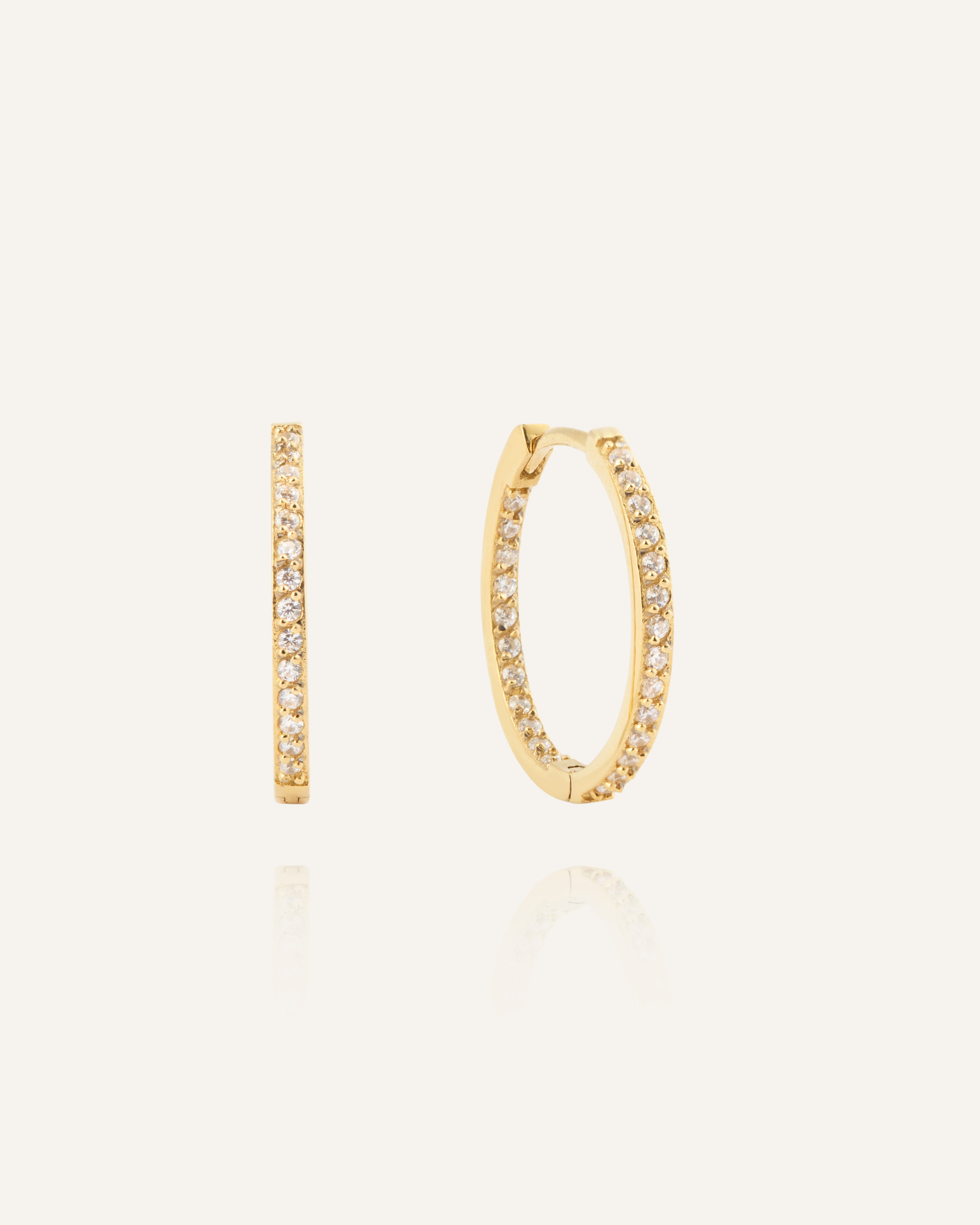 Sparkle Large Hoops
