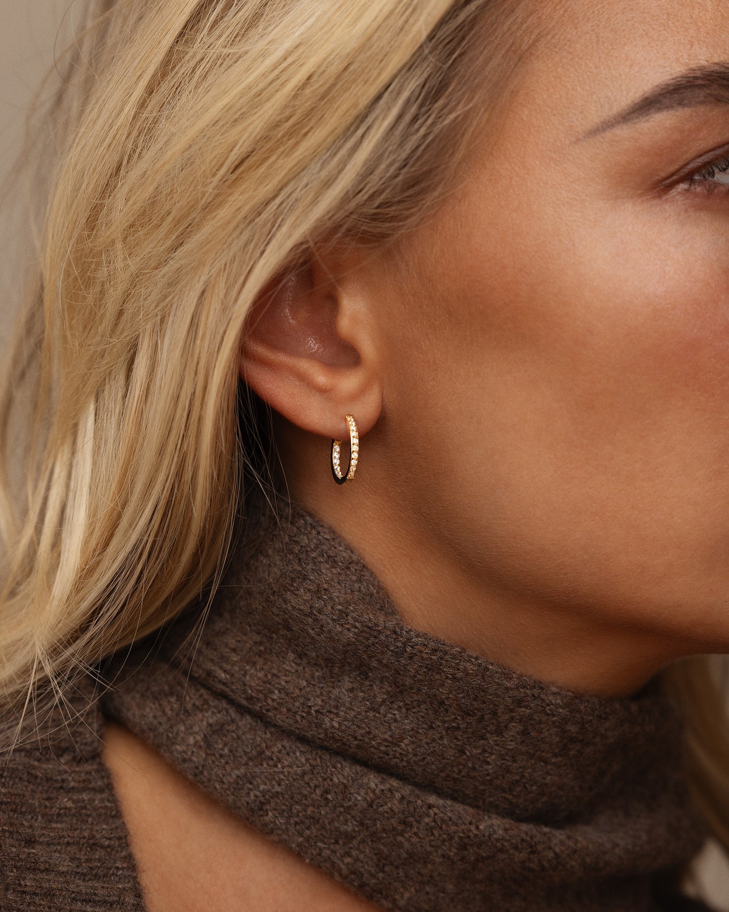 Sparkle Medium Hoops