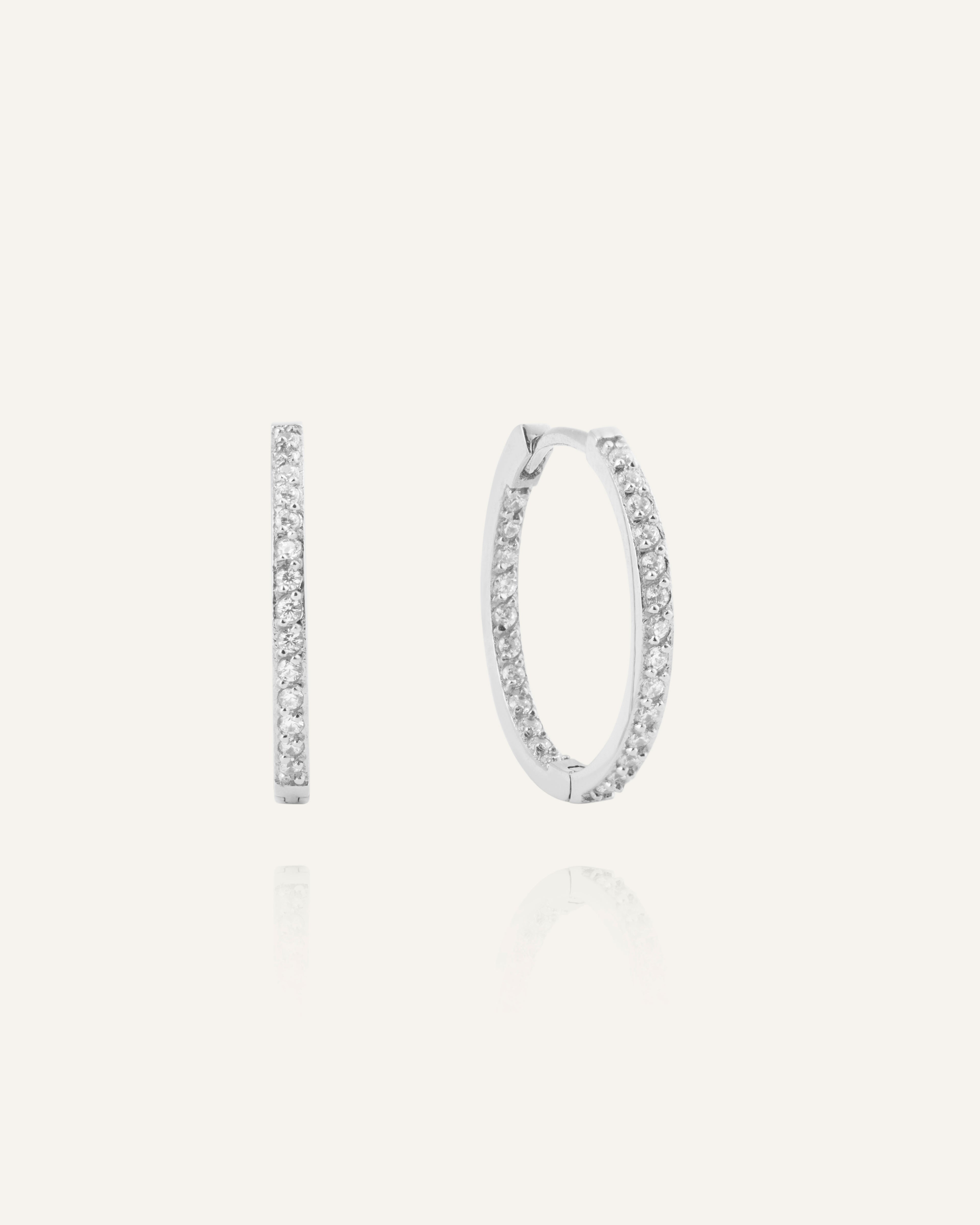 Sparkle Large Hoops