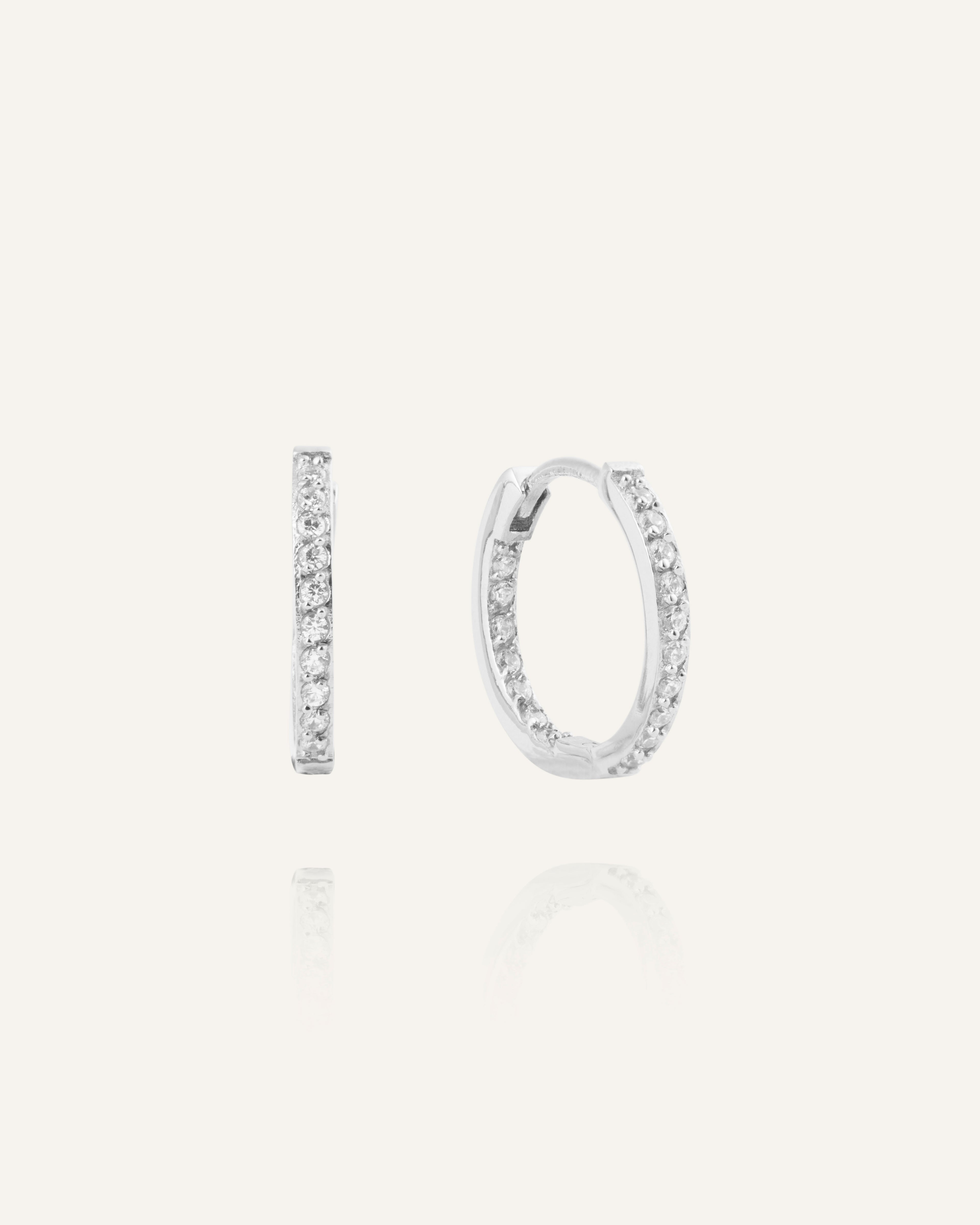 Sparkle Medium Hoops
