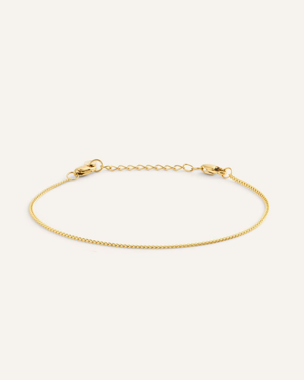 Thin Curb Chain Bracelet