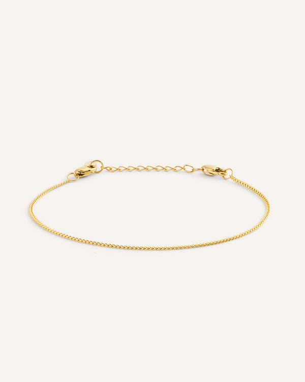 Thin Curb Chain Bracelet