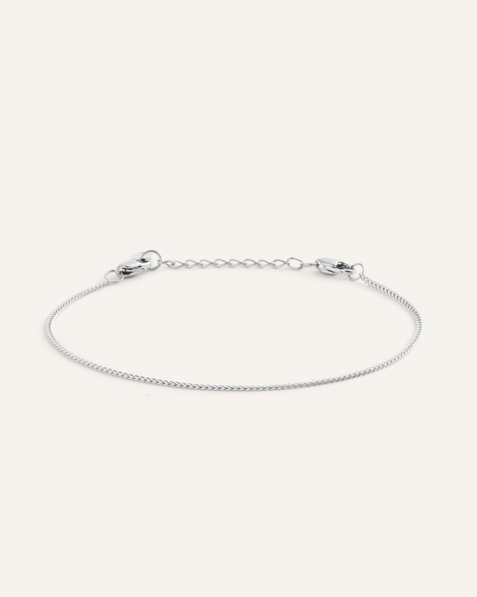 Thin Curb Chain Bracelet