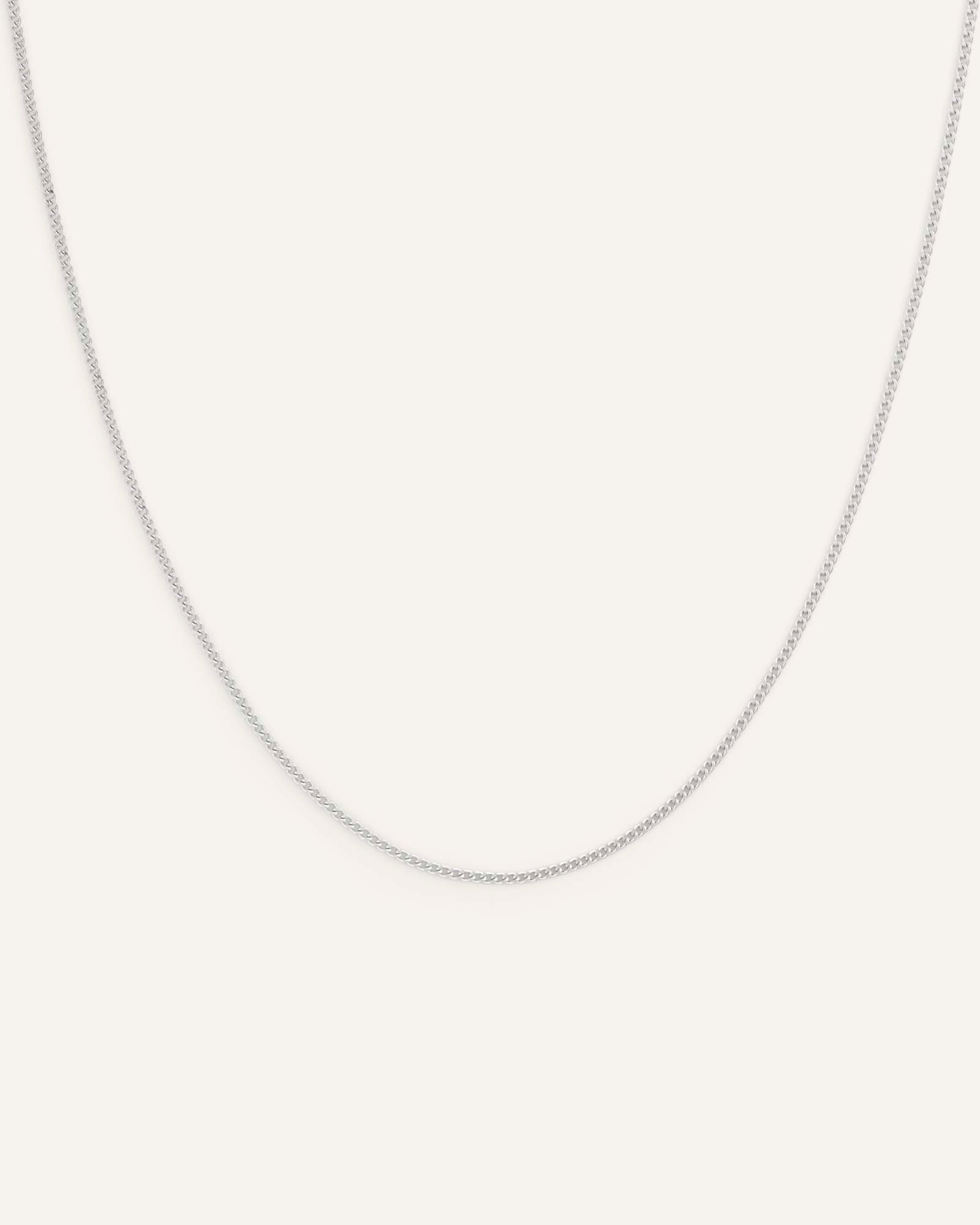 Thin Curb Chain Necklace