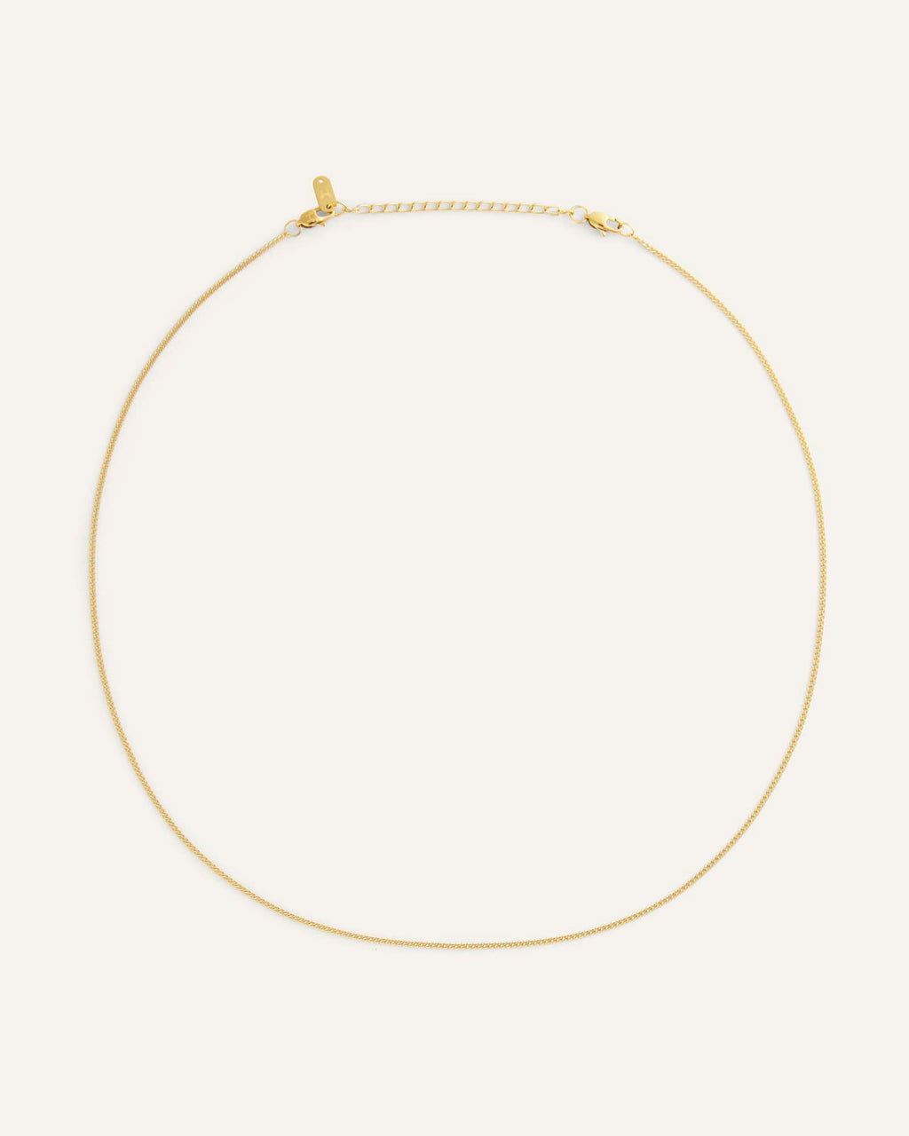 Thin Curb Chain Necklace