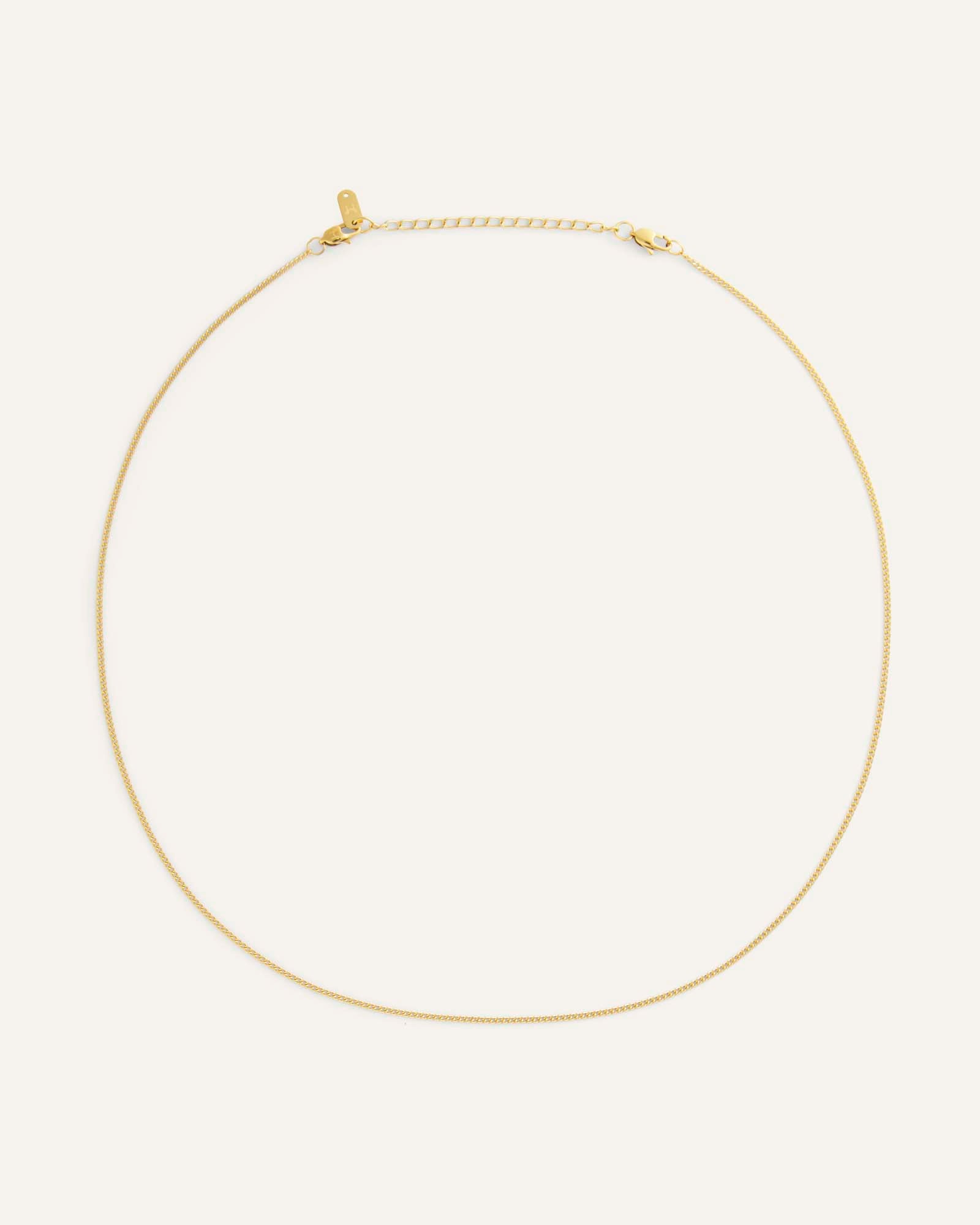 Thin Curb Chain Necklace