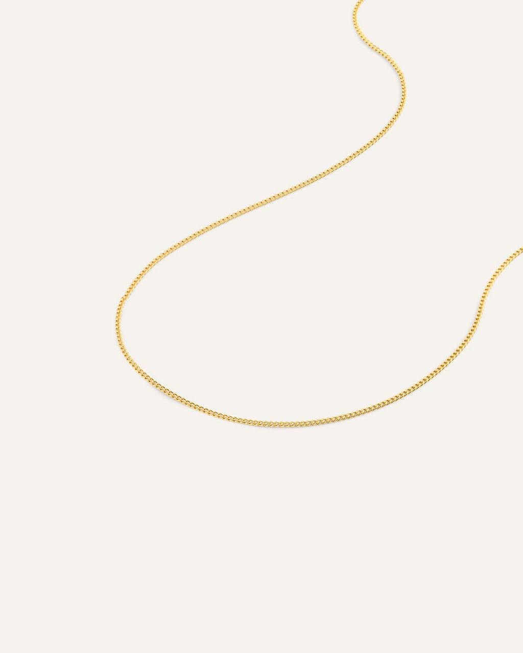 Thin Curb Chain Necklace