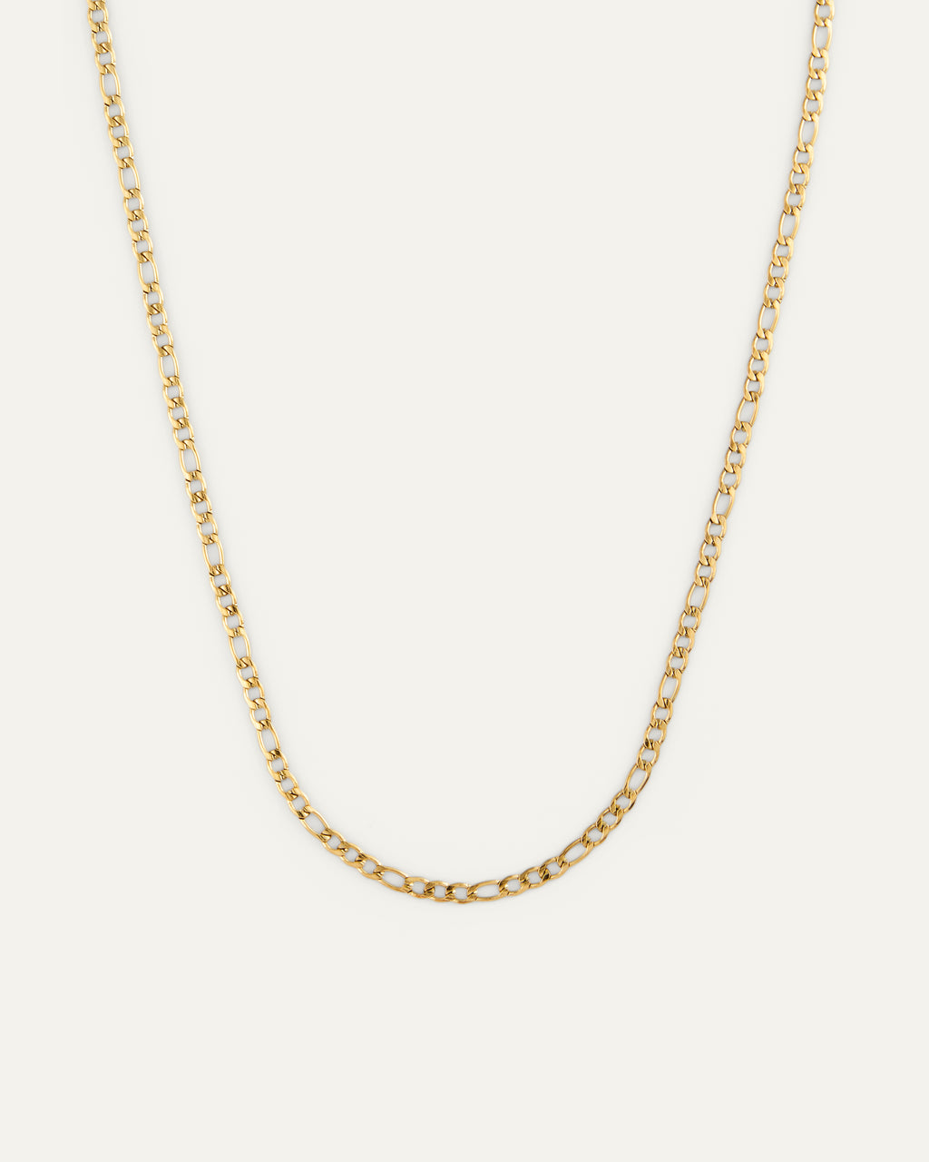 Dünne Figaro Halskette Gold