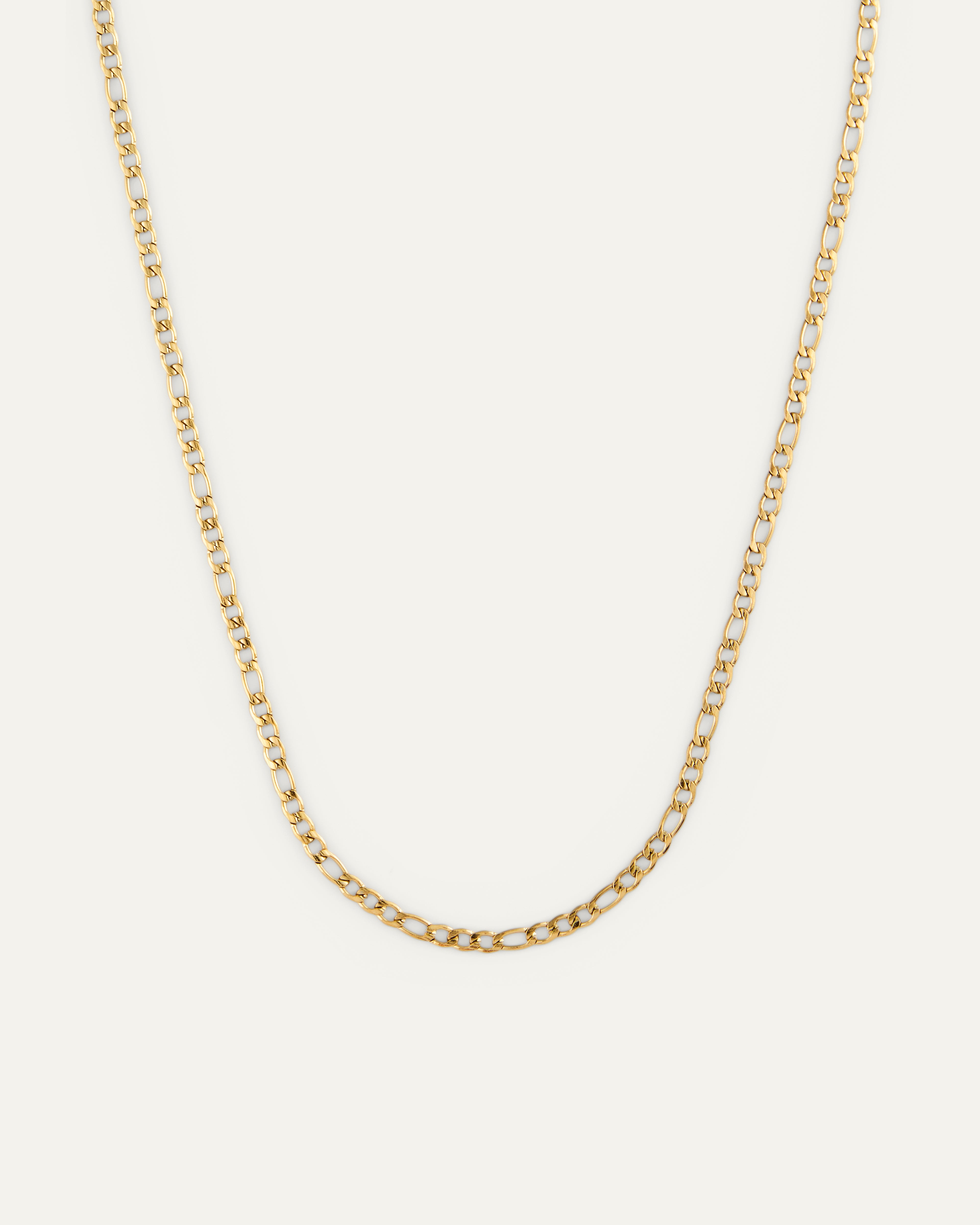 Dünne Figaro Halskette Gold