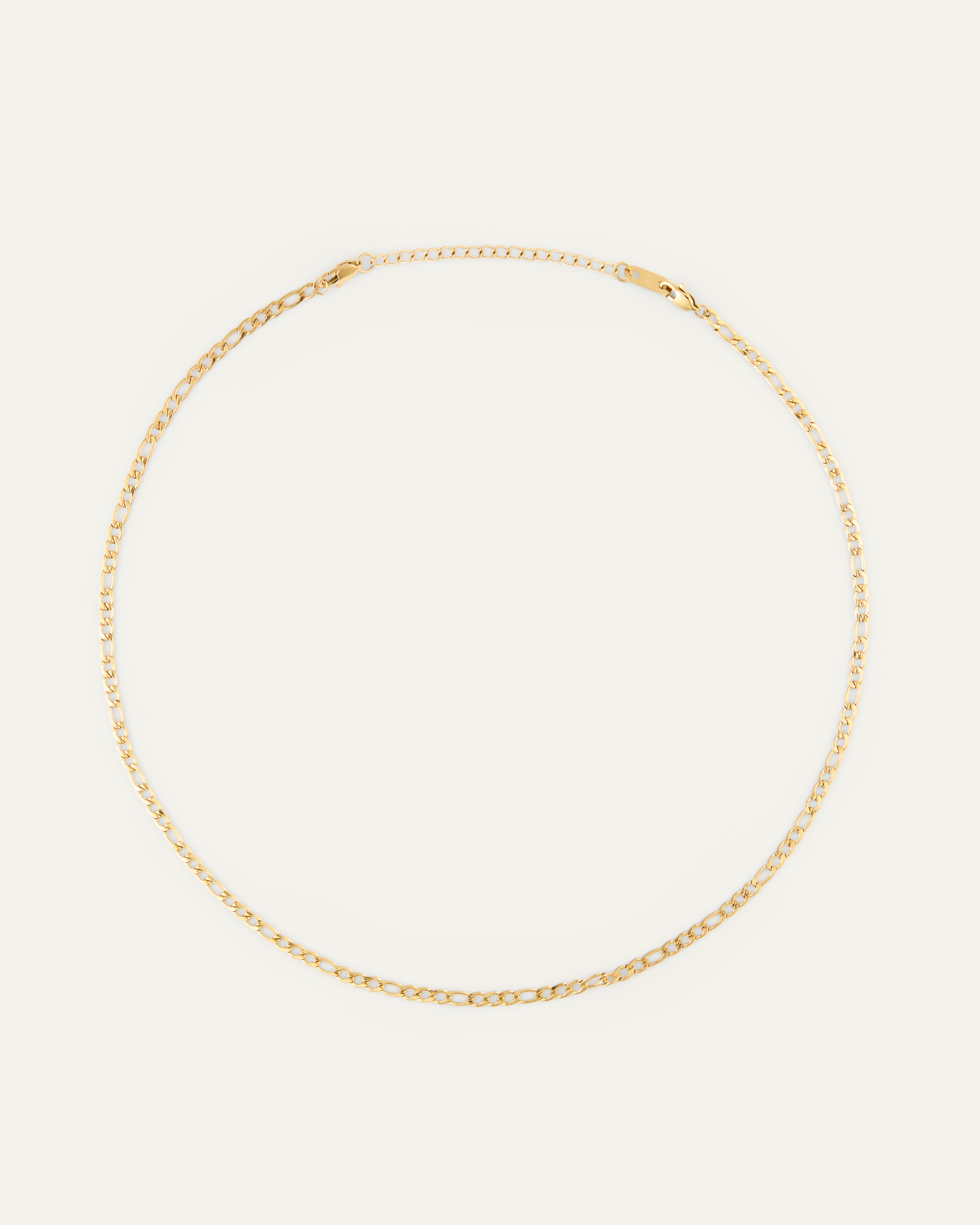 Dünne Figaro Halskette Gold