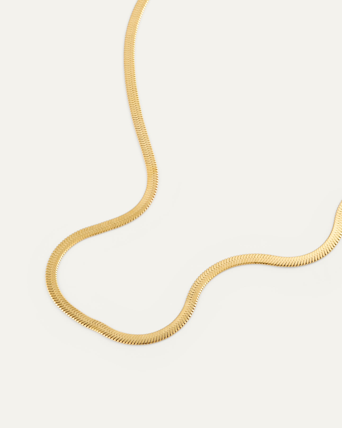 Dünne Schlangenkette Gold
