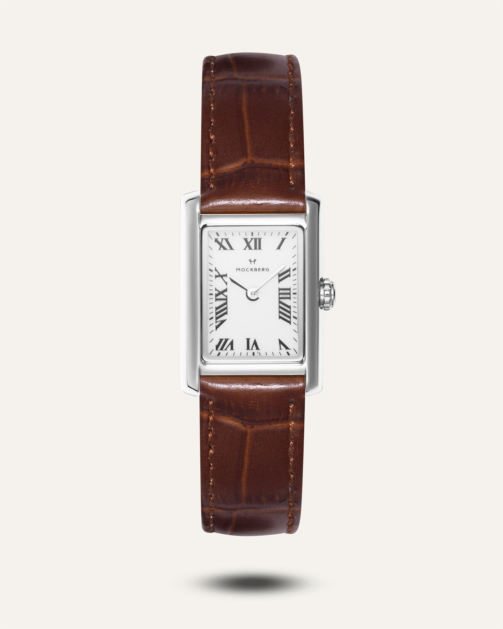 Zeitlose Uhr mit braunem Lederarmband