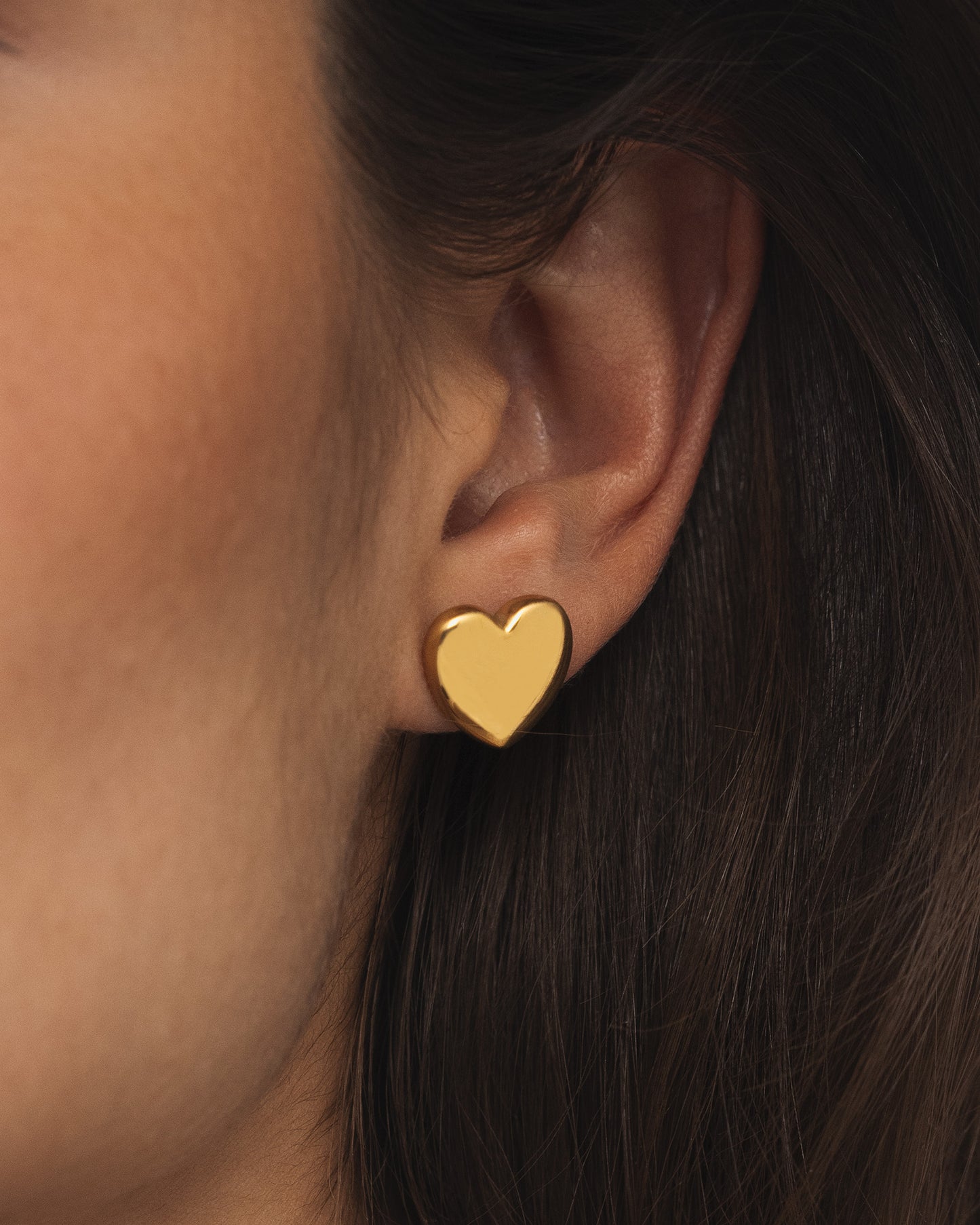Love Gold Large Studs