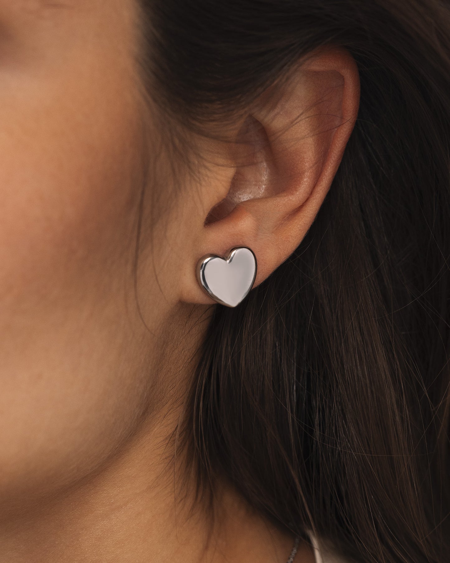 Love Steel Large Studs