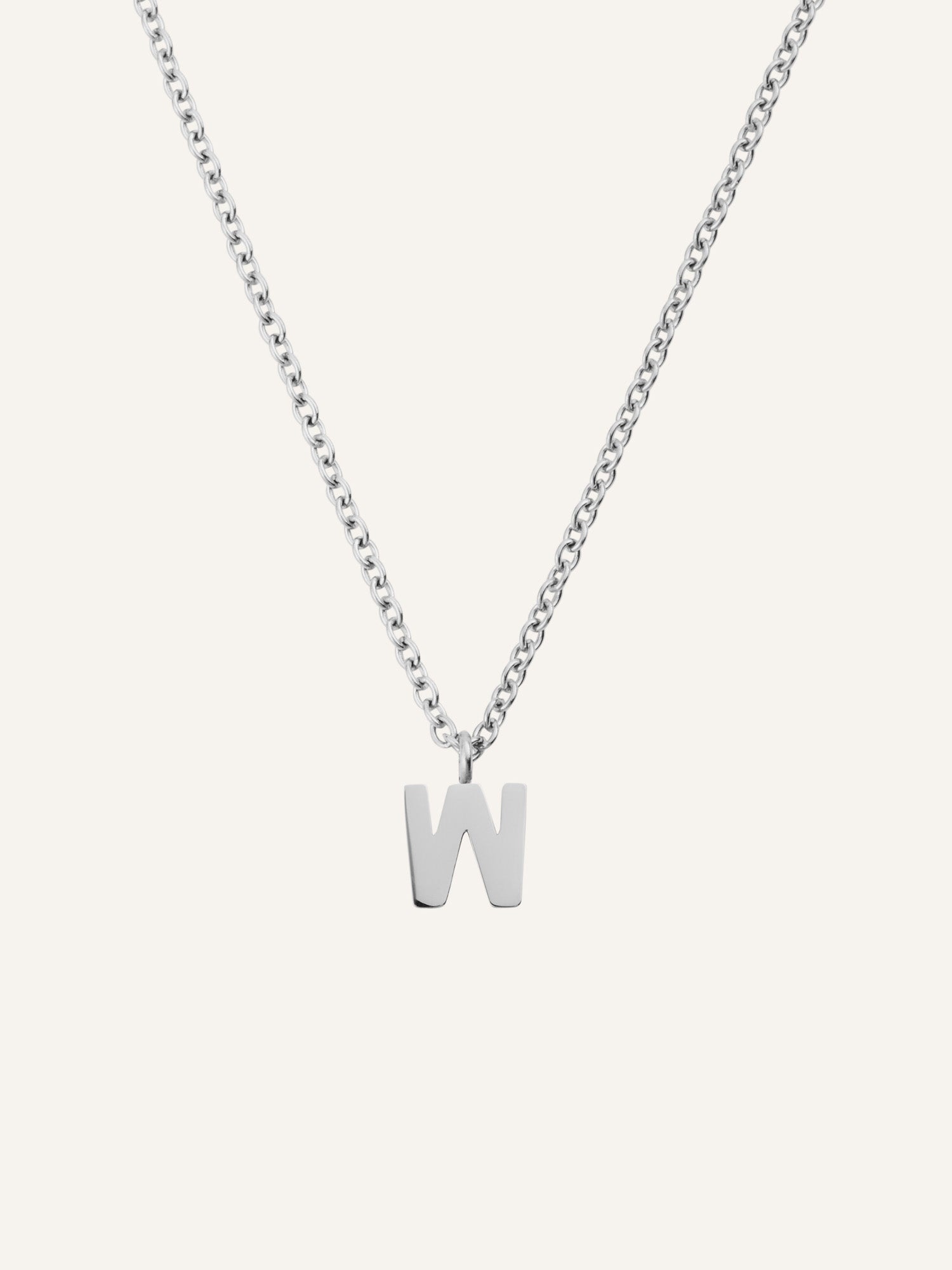 Petite Plain Letter Necklace