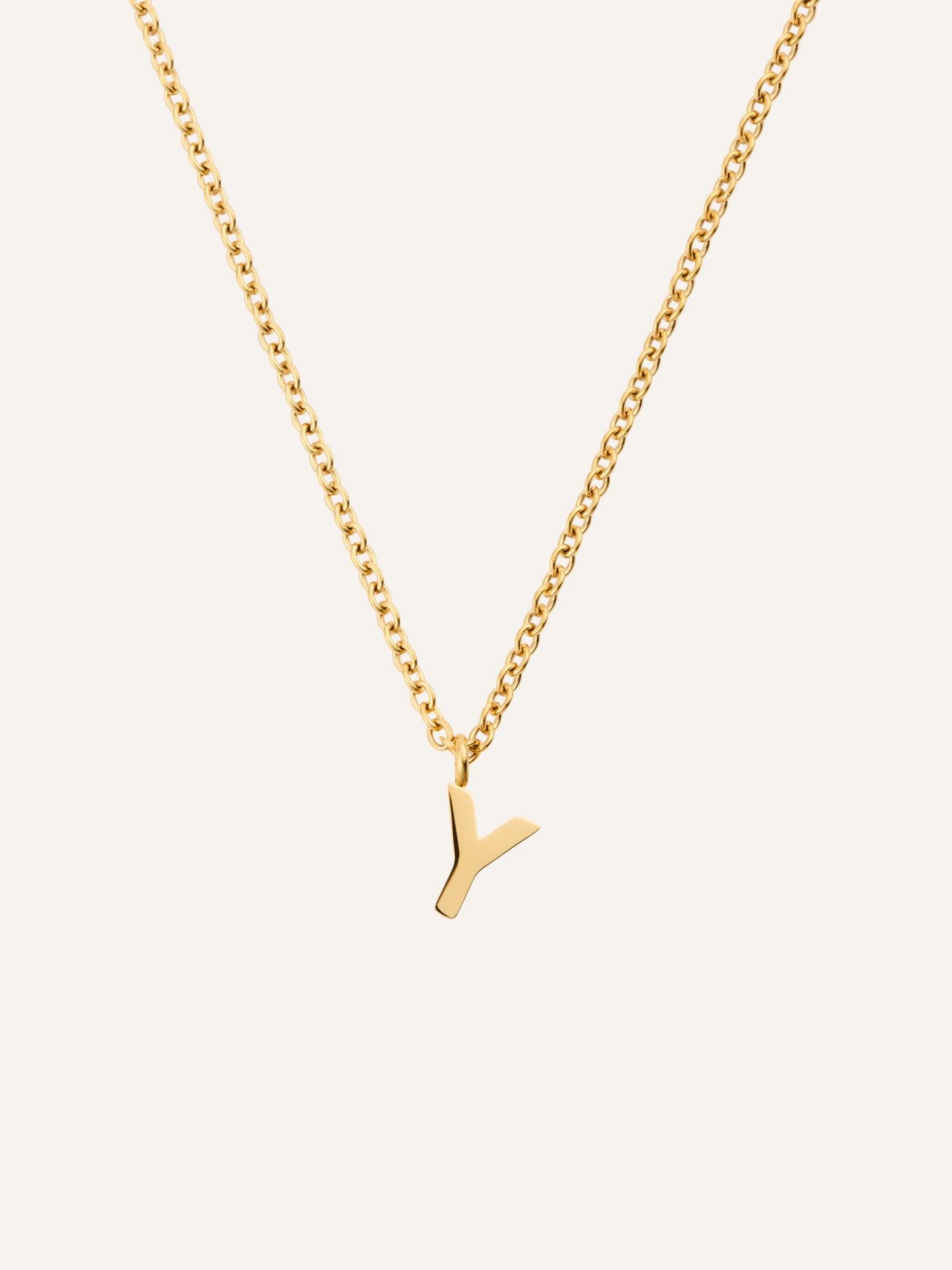 Petite Plain Letter Necklace